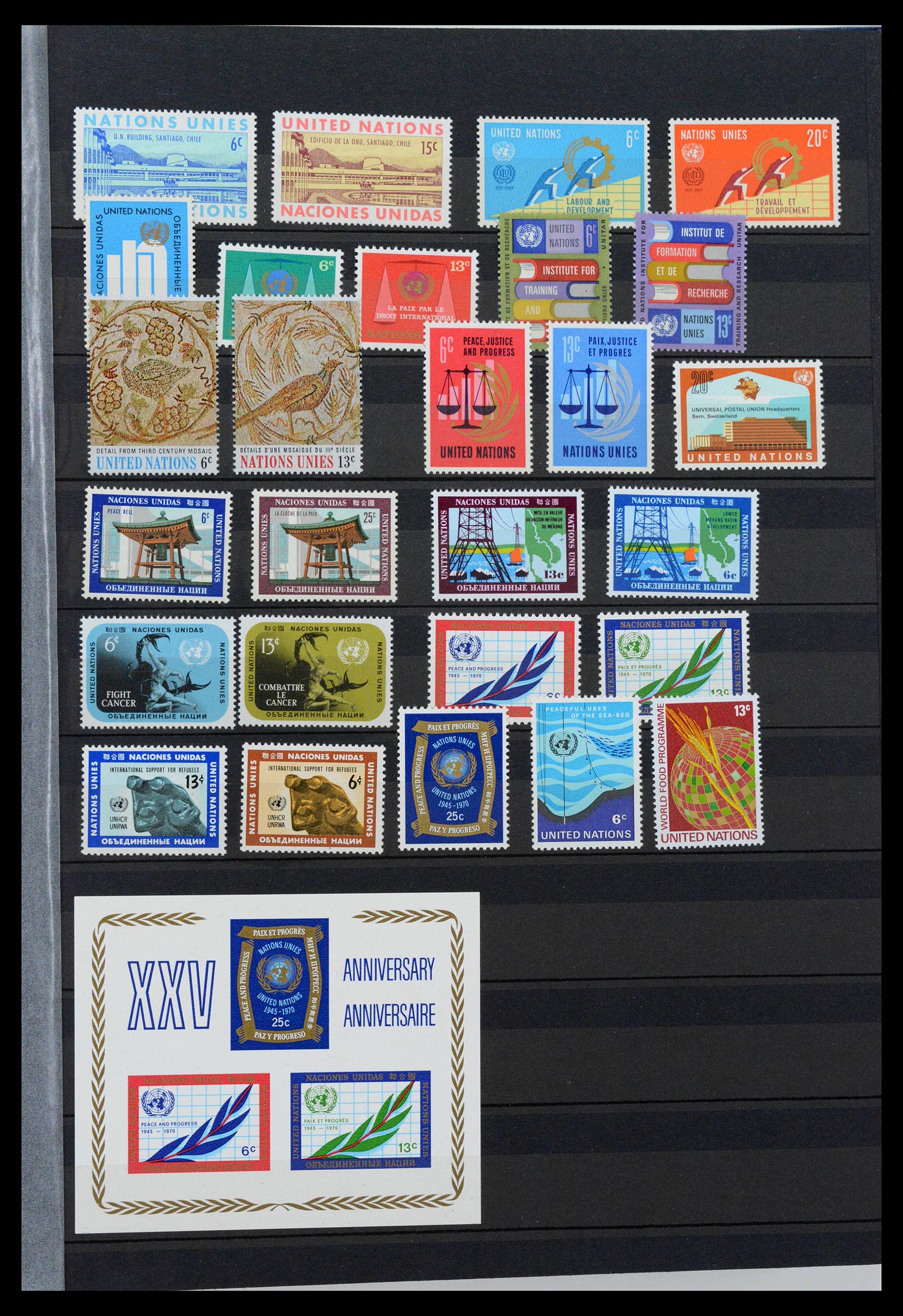 39826 0007 - Stamp collection 39826 Verenigde Naties 1951-2005.