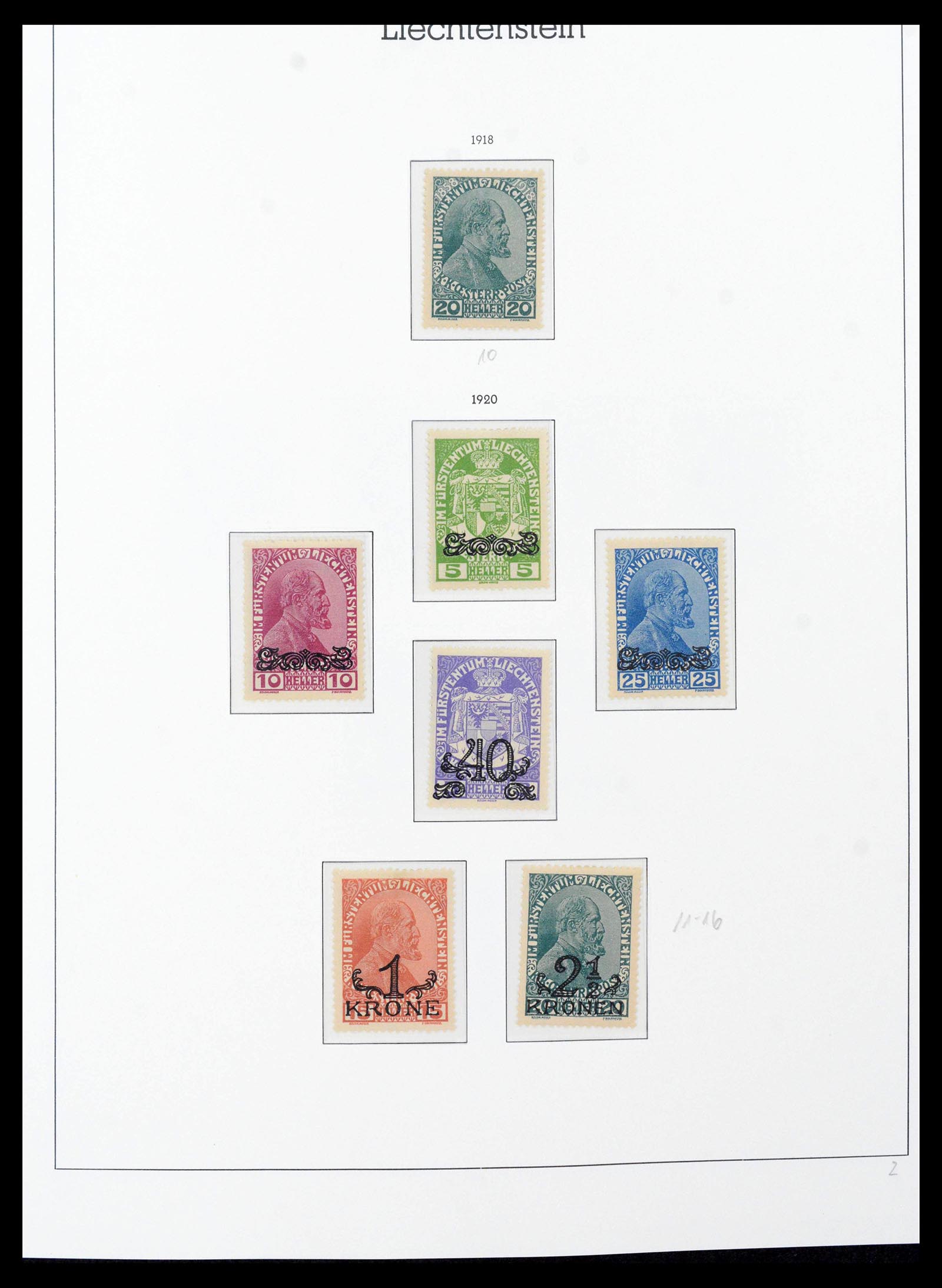 39835 0002 - Stamp collection 39835 Liechtenstein complete 1912-1980.