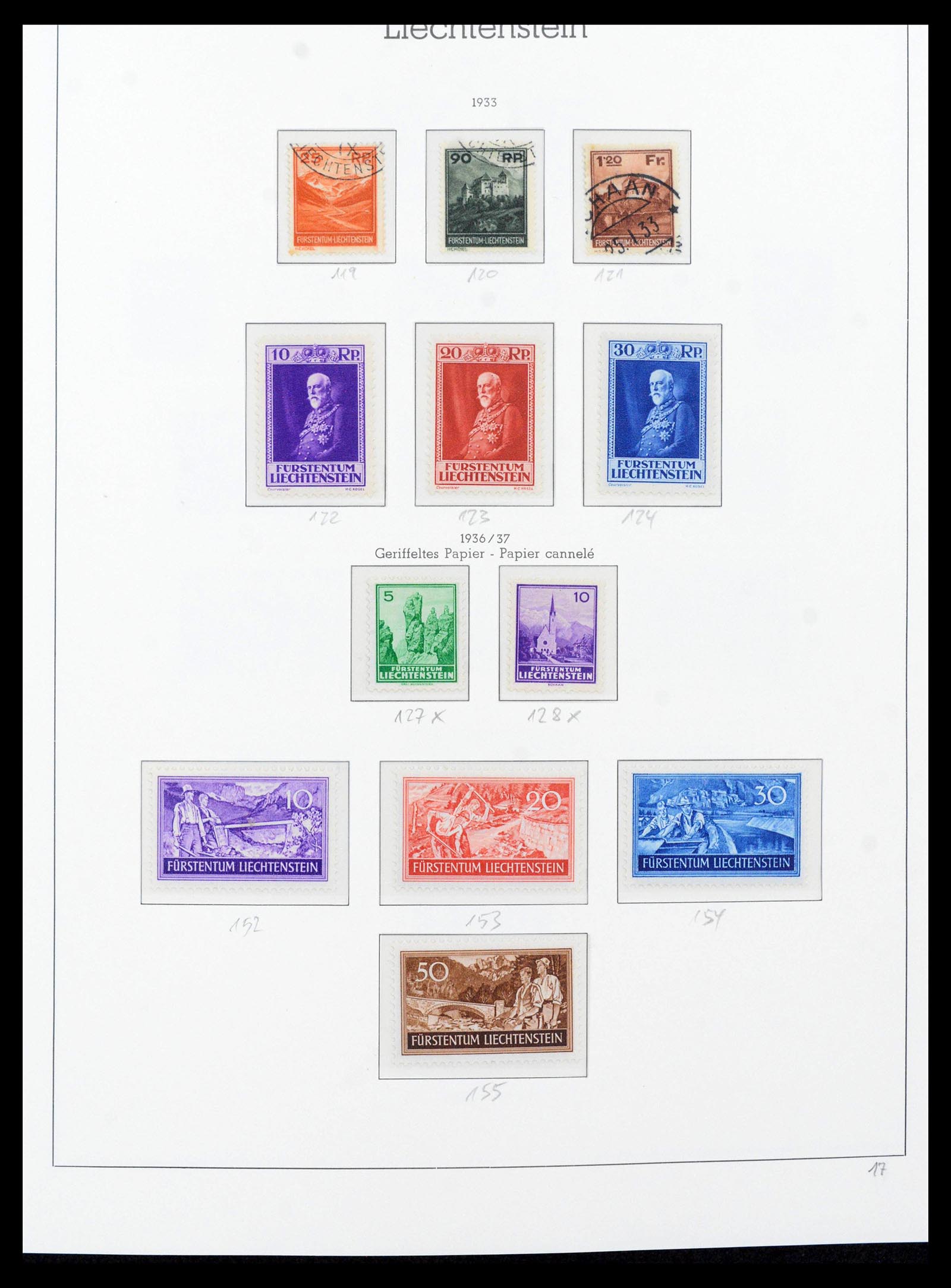 39835 0017 - Stamp collection 39835 Liechtenstein complete 1912-1980.