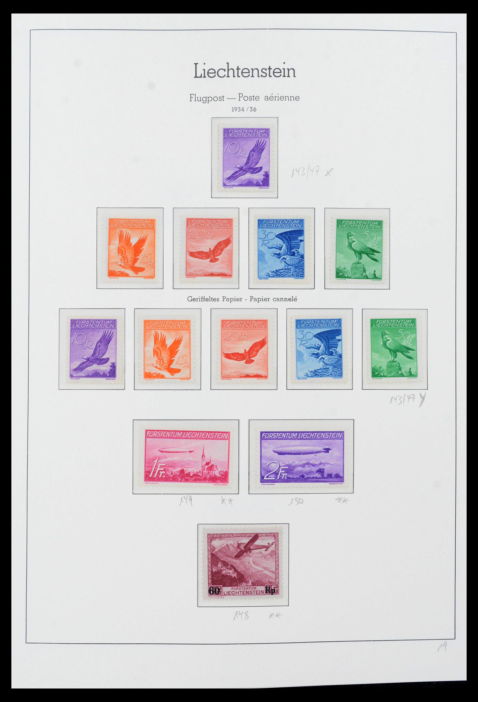 39835 0019 - Stamp collection 39835 Liechtenstein complete 1912-1980.