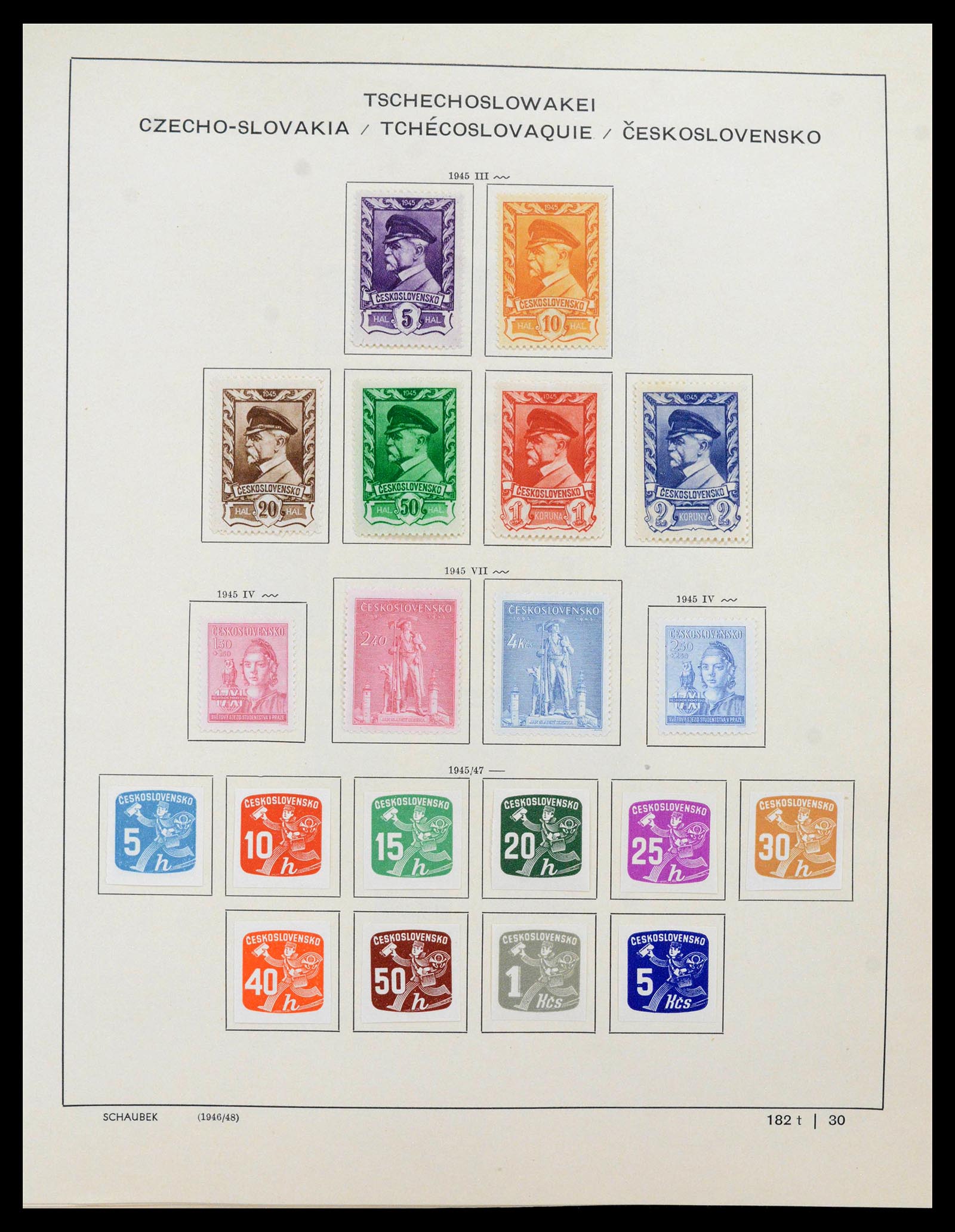 39836 0003 - Stamp collection 39836 Czechoslovakia 1945-1970.