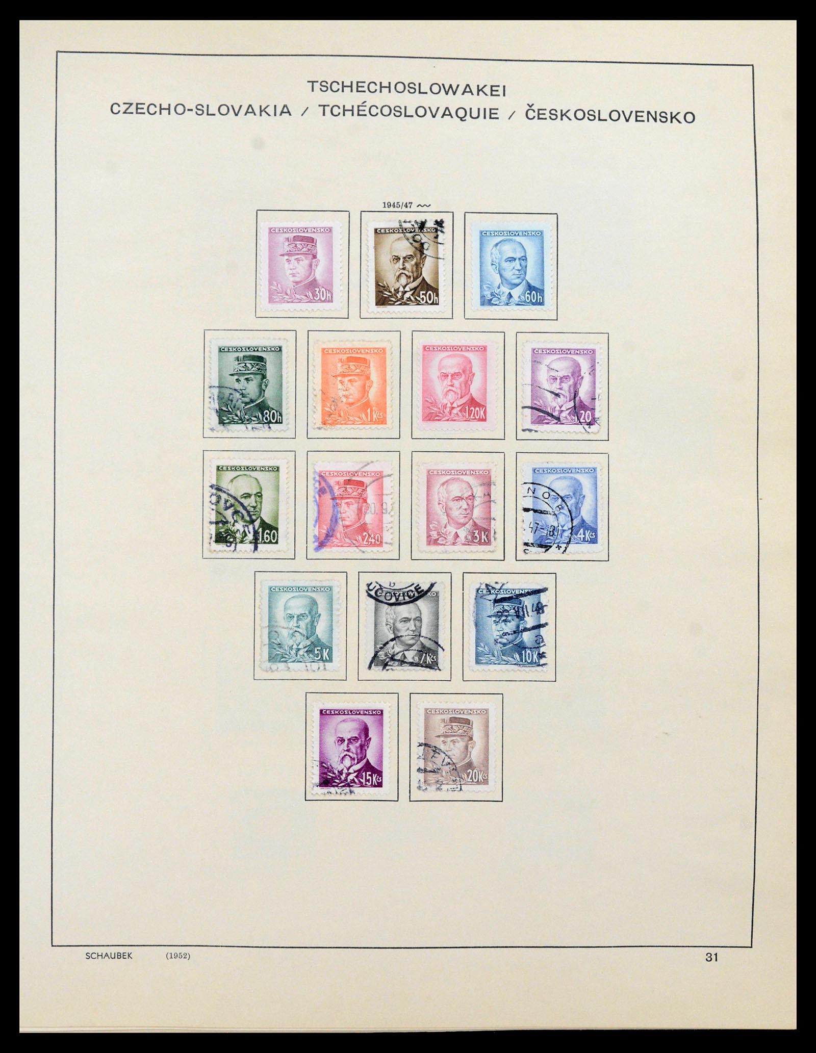 39836 0004 - Stamp collection 39836 Czechoslovakia 1945-1970.