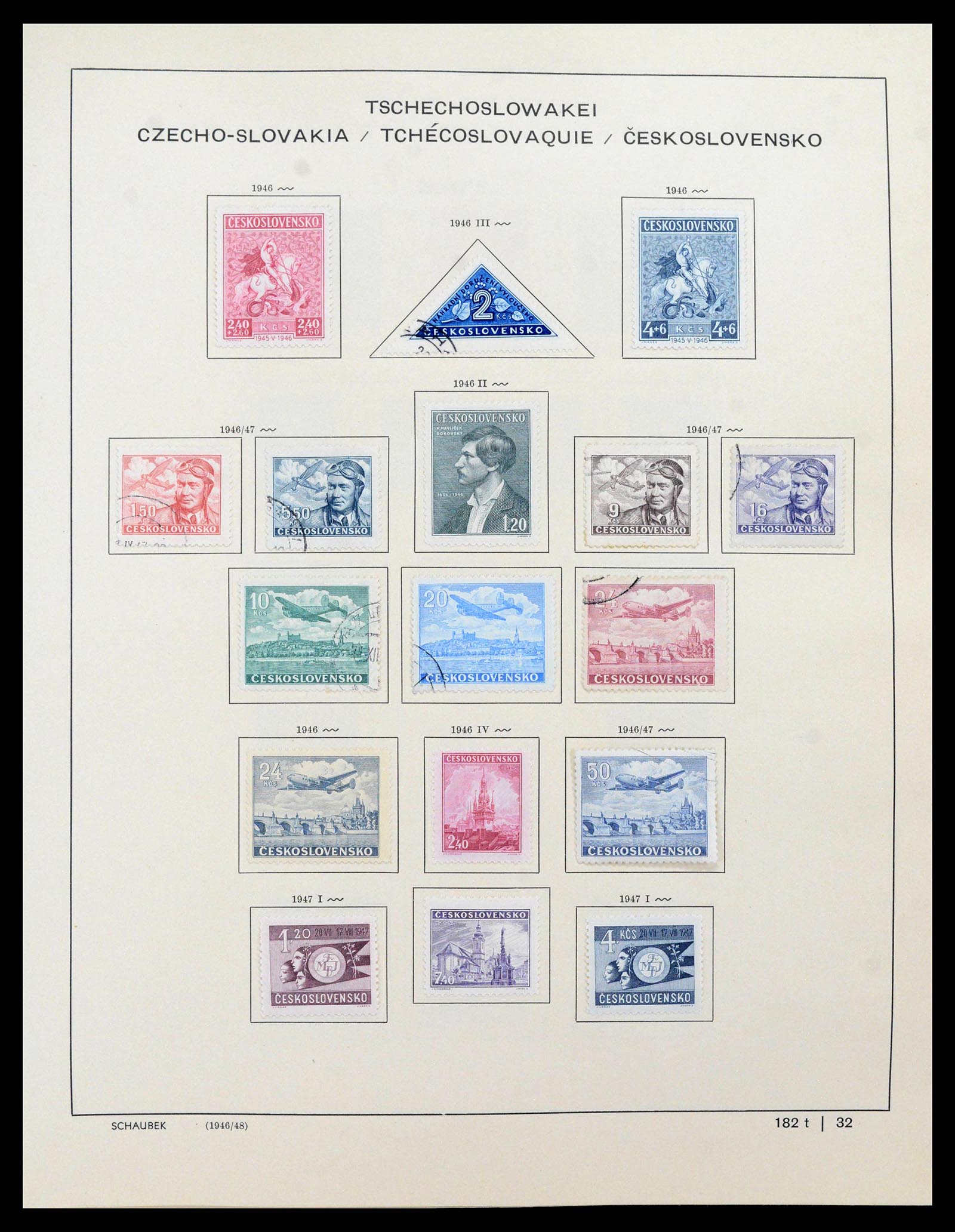 39836 0005 - Stamp collection 39836 Czechoslovakia 1945-1970.