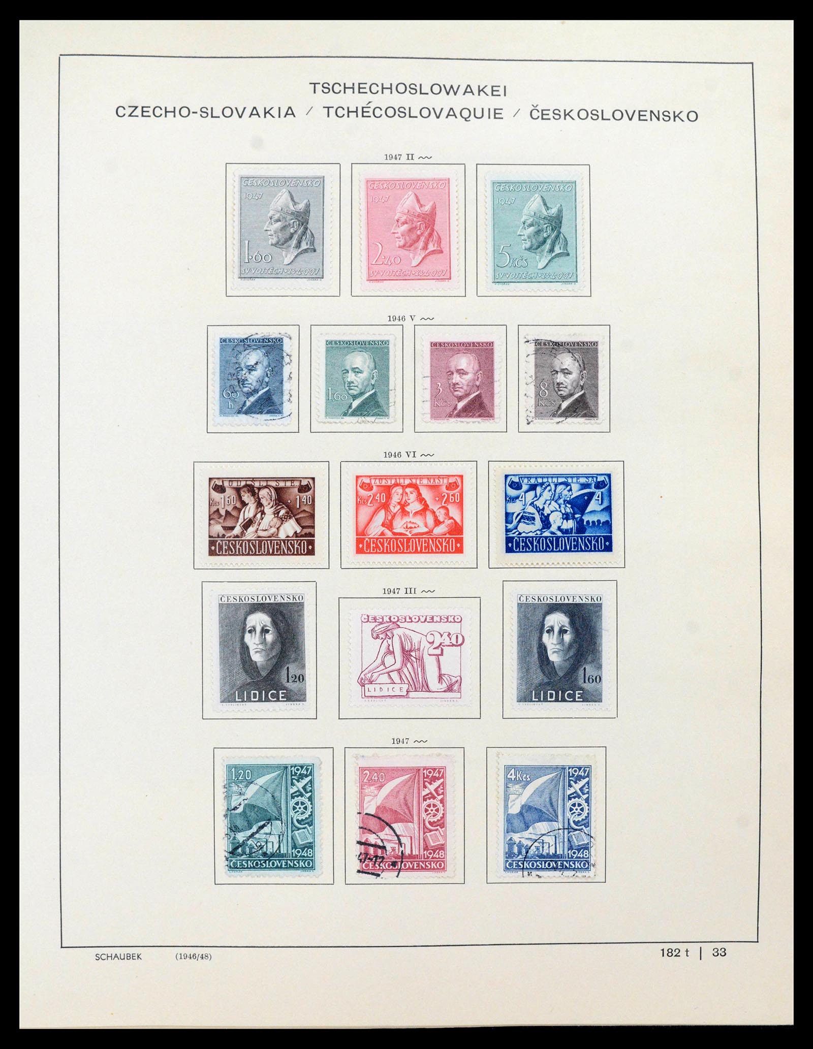 39836 0006 - Stamp collection 39836 Czechoslovakia 1945-1970.