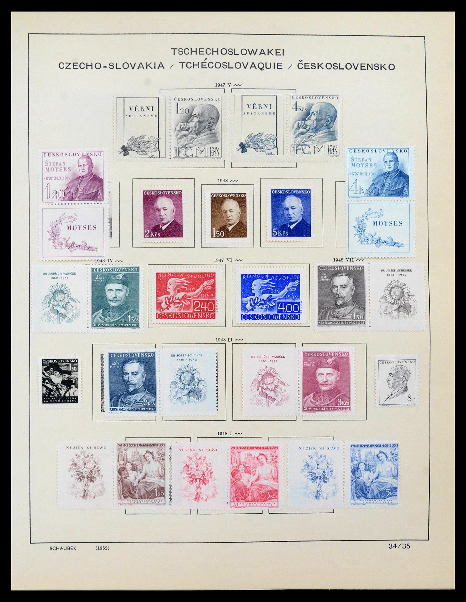 39836 0010 - Stamp collection 39836 Czechoslovakia 1945-1970.