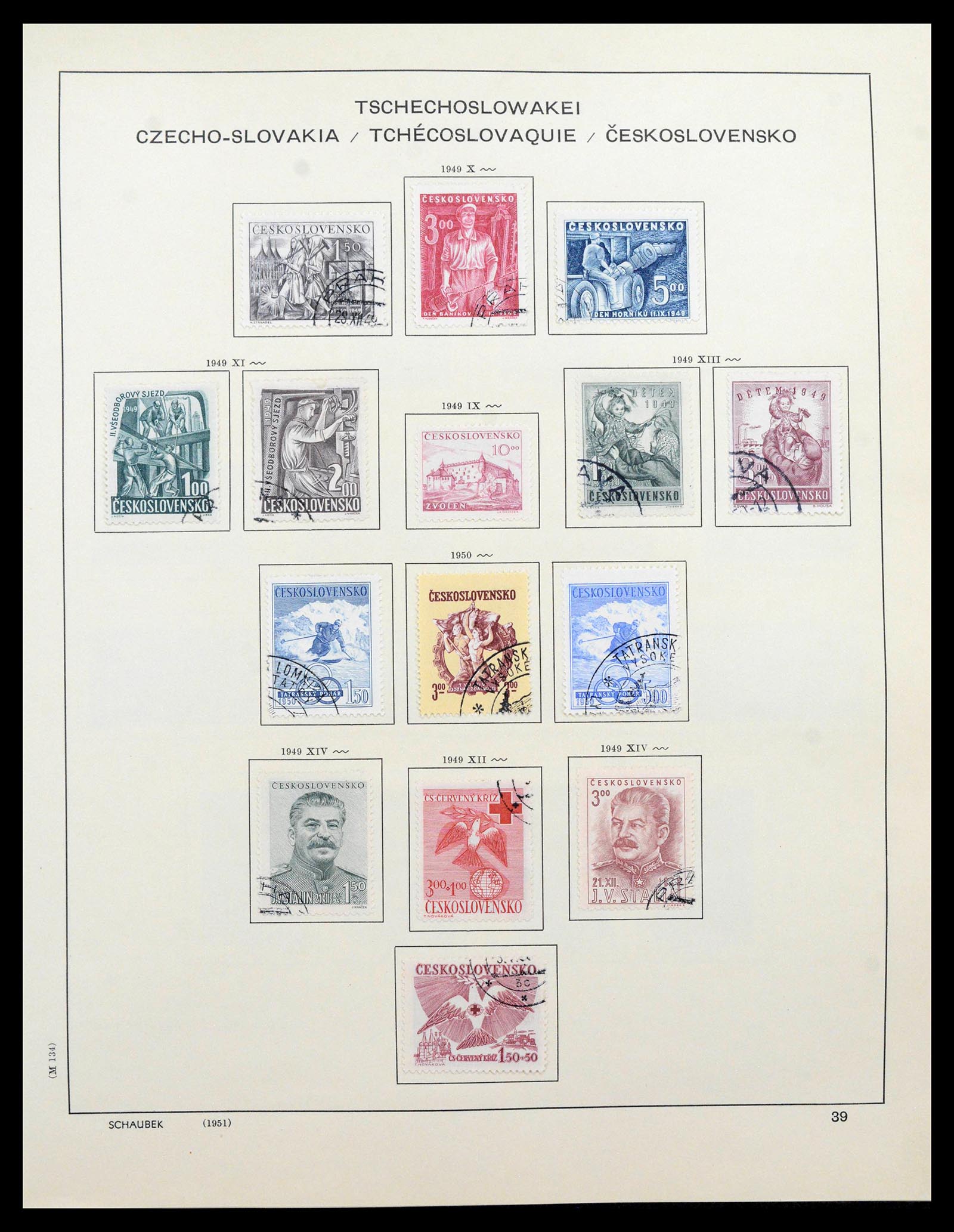 39836 0014 - Stamp collection 39836 Czechoslovakia 1945-1970.