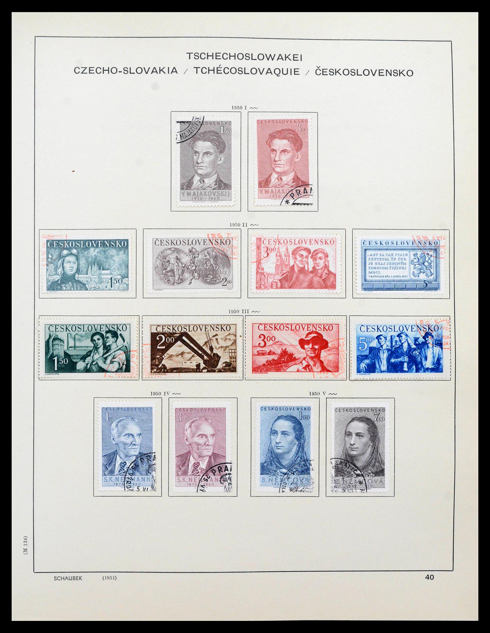 39836 0015 - Stamp collection 39836 Czechoslovakia 1945-1970.