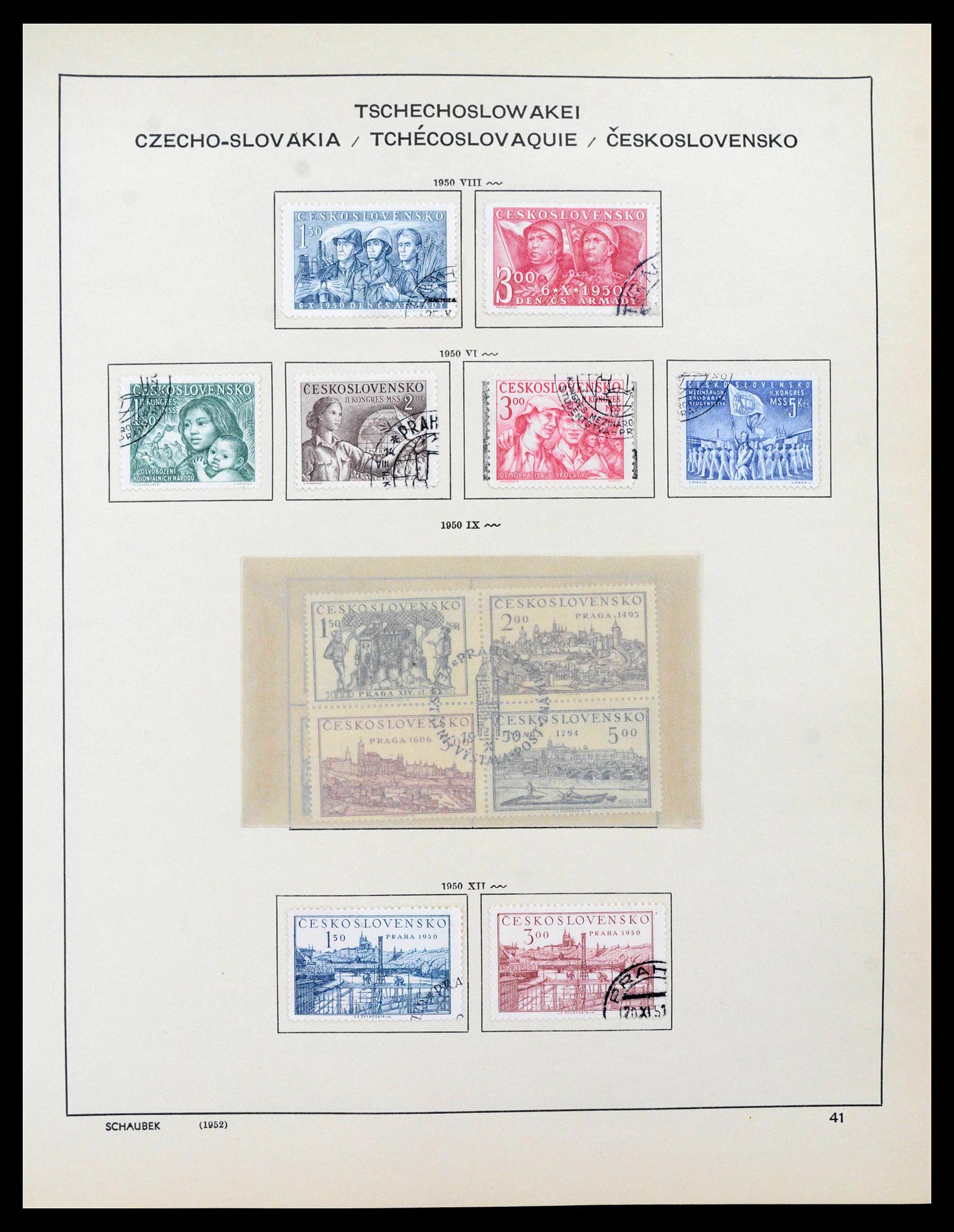 39836 0018 - Stamp collection 39836 Czechoslovakia 1945-1970.