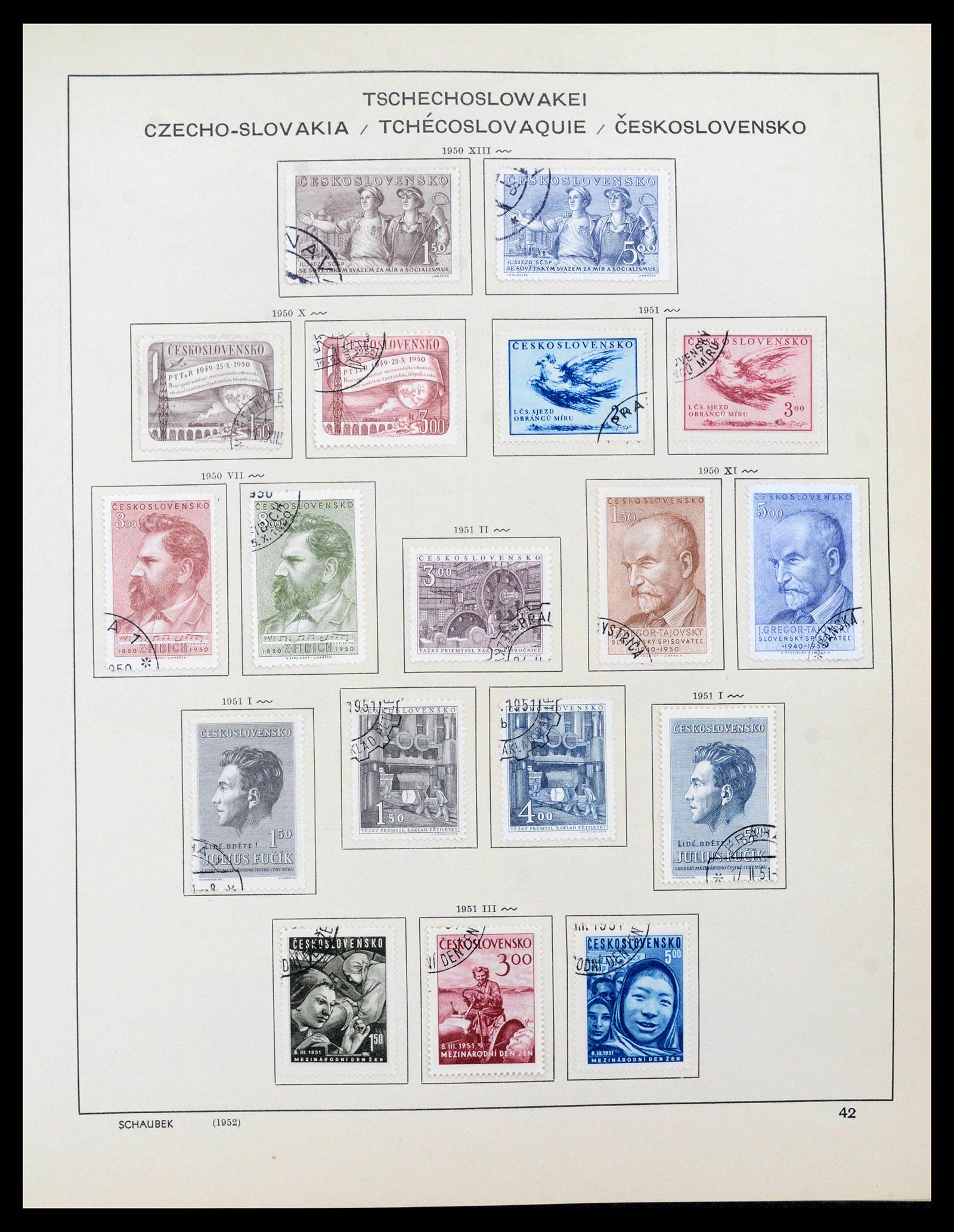 39836 0020 - Stamp collection 39836 Czechoslovakia 1945-1970.