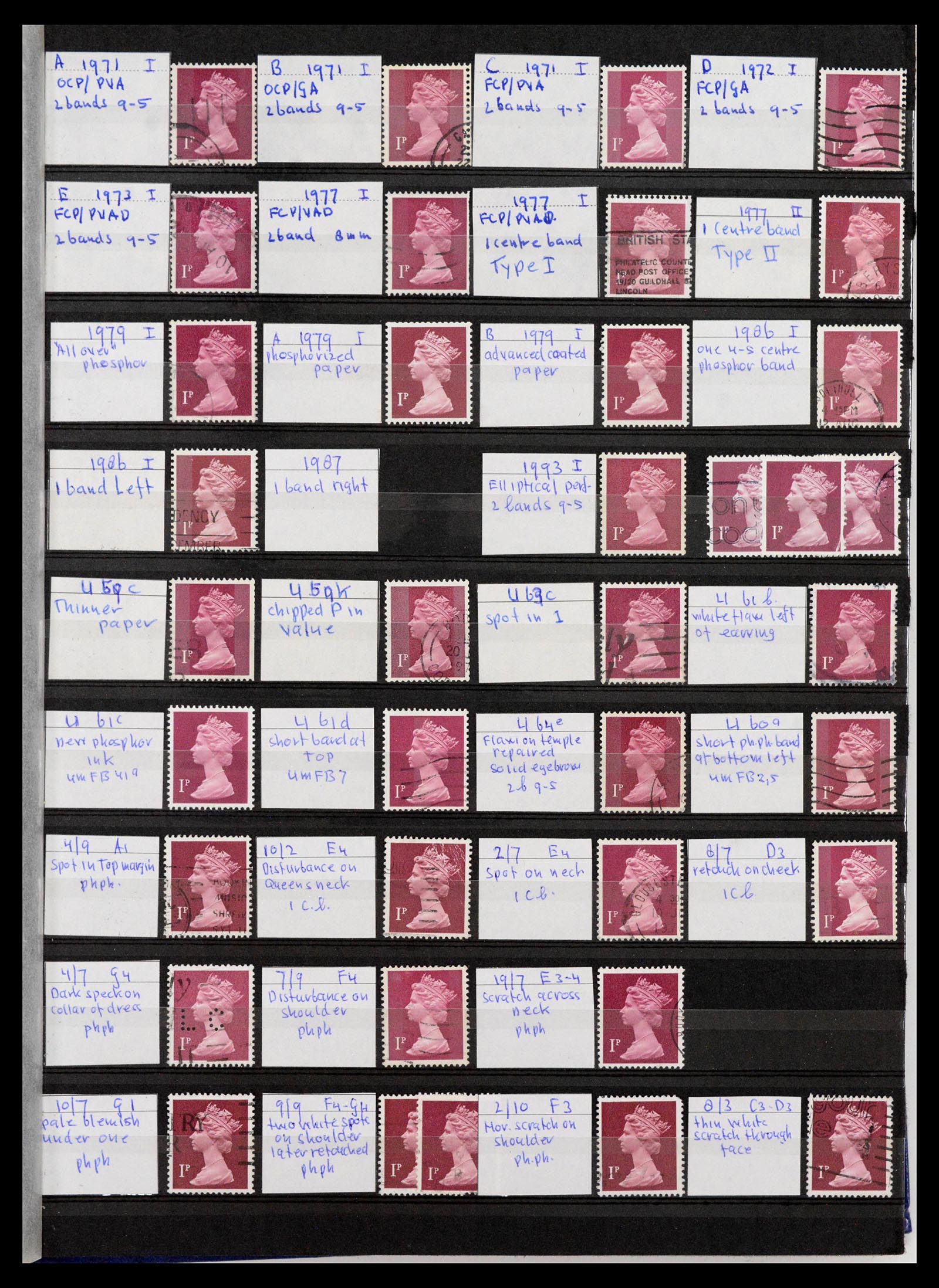 39839 0002 - Stamp collection 39839 Great Britain Machins 1971-2000.