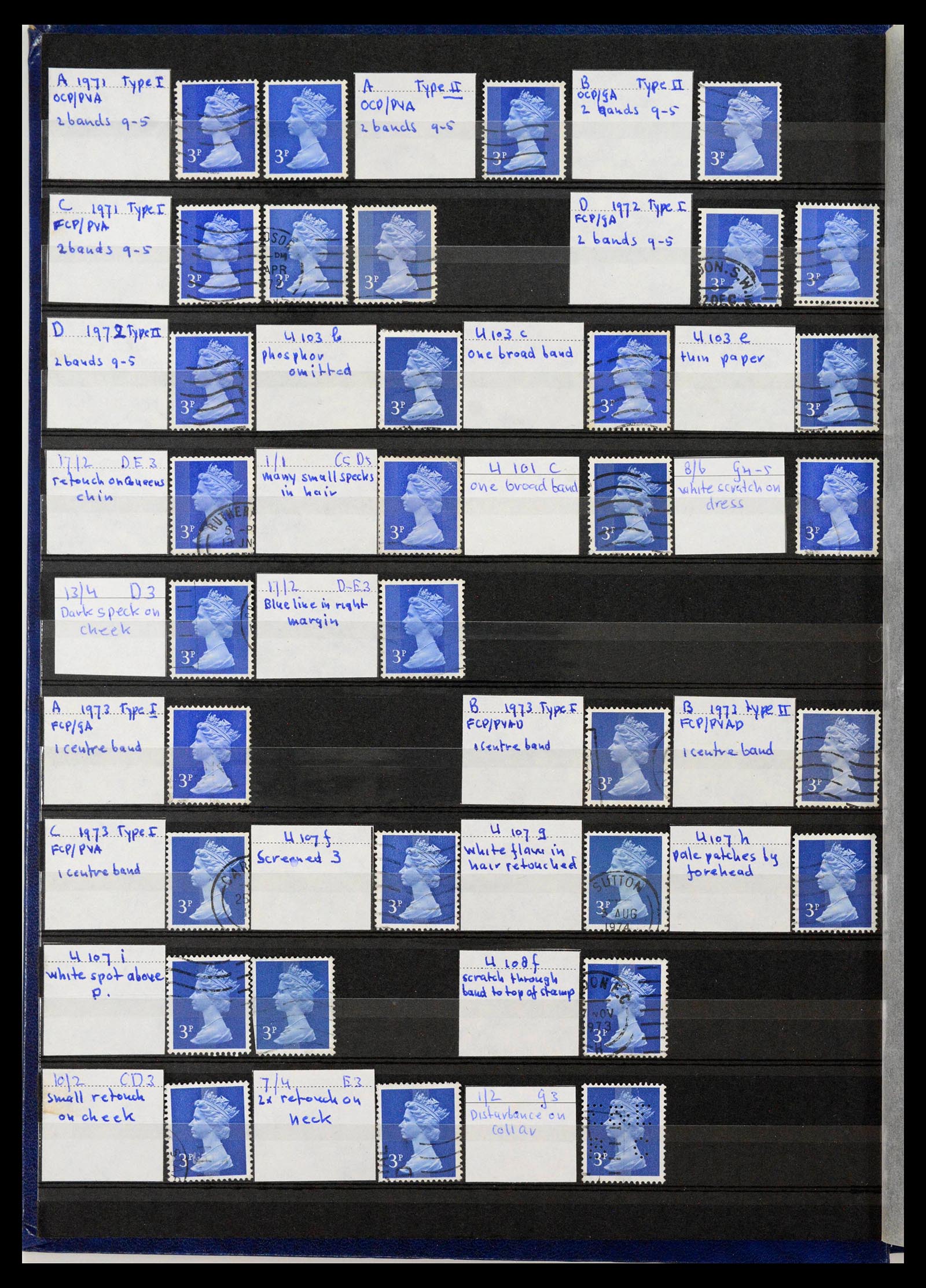 39839 0007 - Stamp collection 39839 Great Britain Machins 1971-2000.