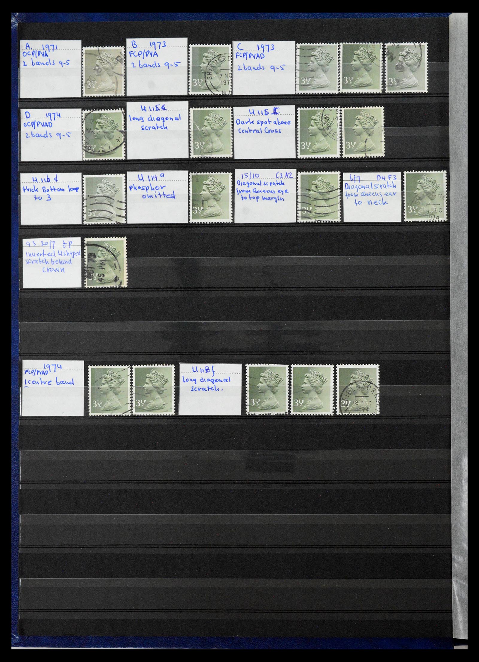 39839 0010 - Stamp collection 39839 Great Britain Machins 1971-2000.