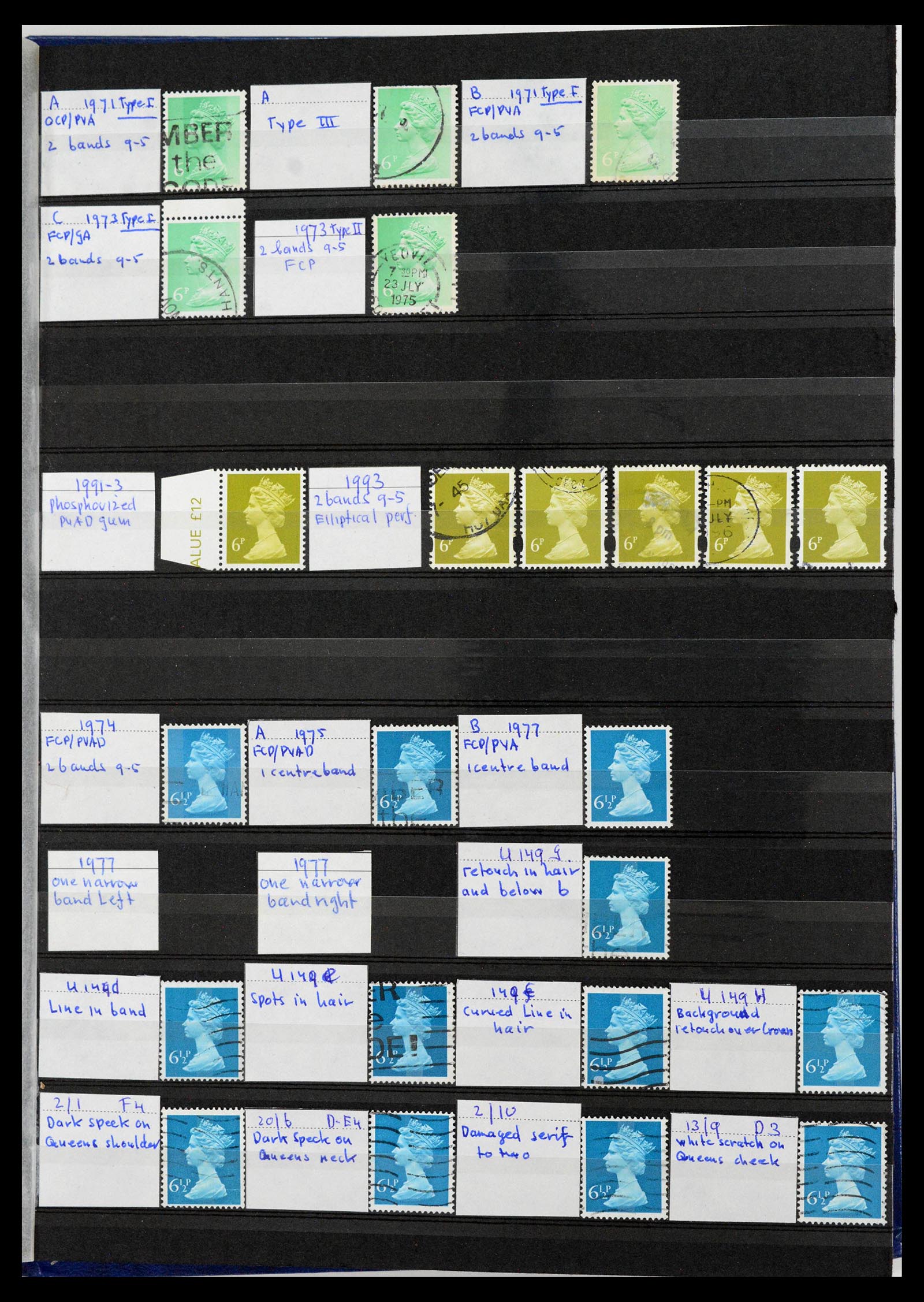 39839 0014 - Stamp collection 39839 Great Britain Machins 1971-2000.