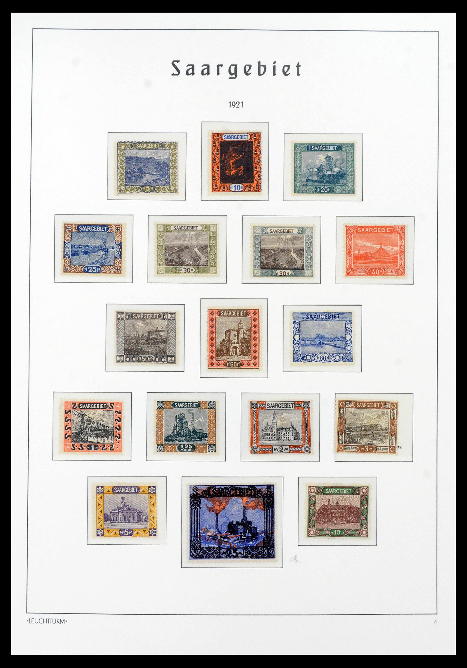 39842 0004 - Stamp collection 39842 Saar complete 1920-1934.