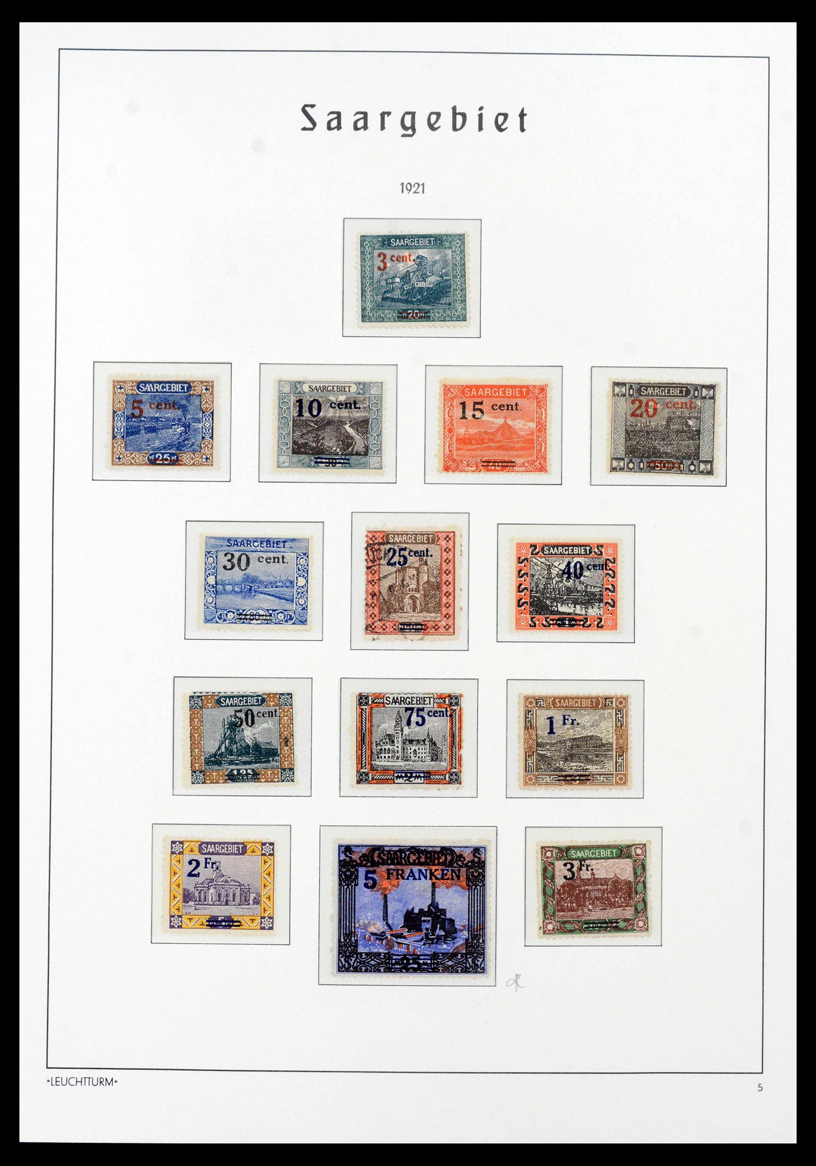 39842 0005 - Stamp collection 39842 Saar complete 1920-1934.