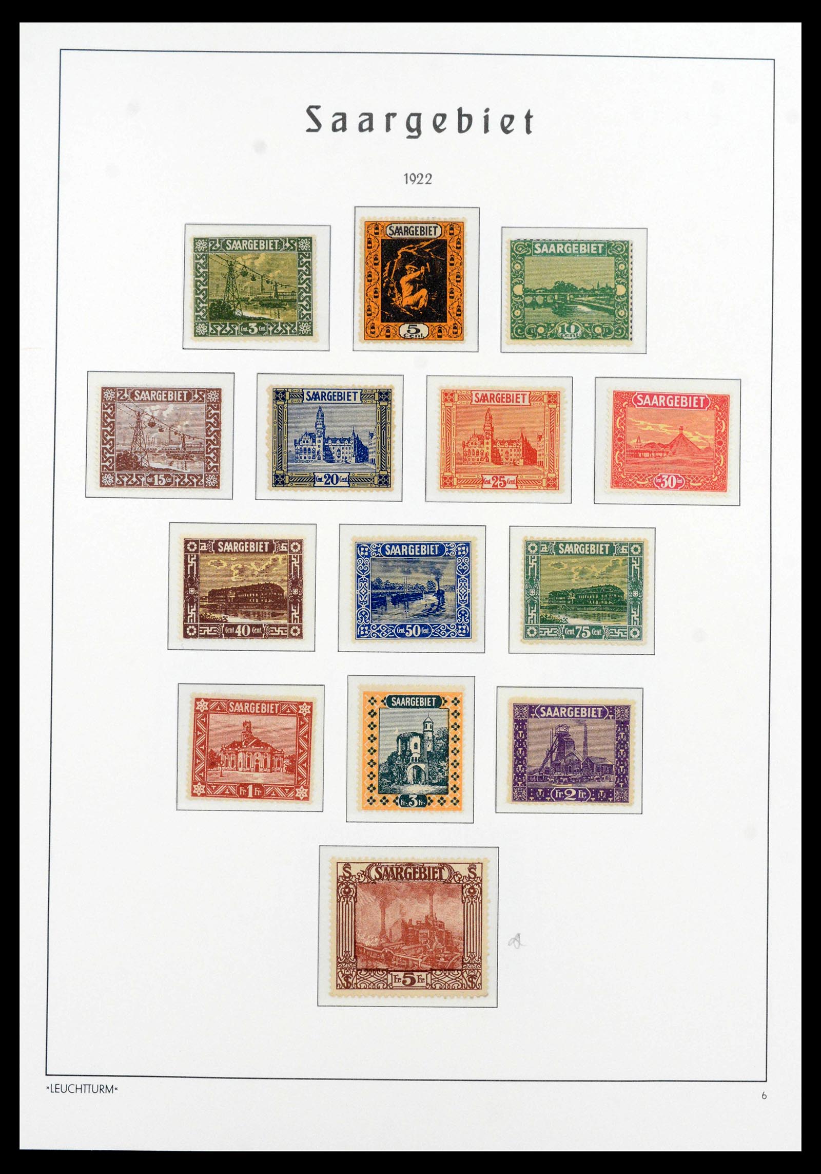 39842 0006 - Stamp collection 39842 Saar complete 1920-1934.