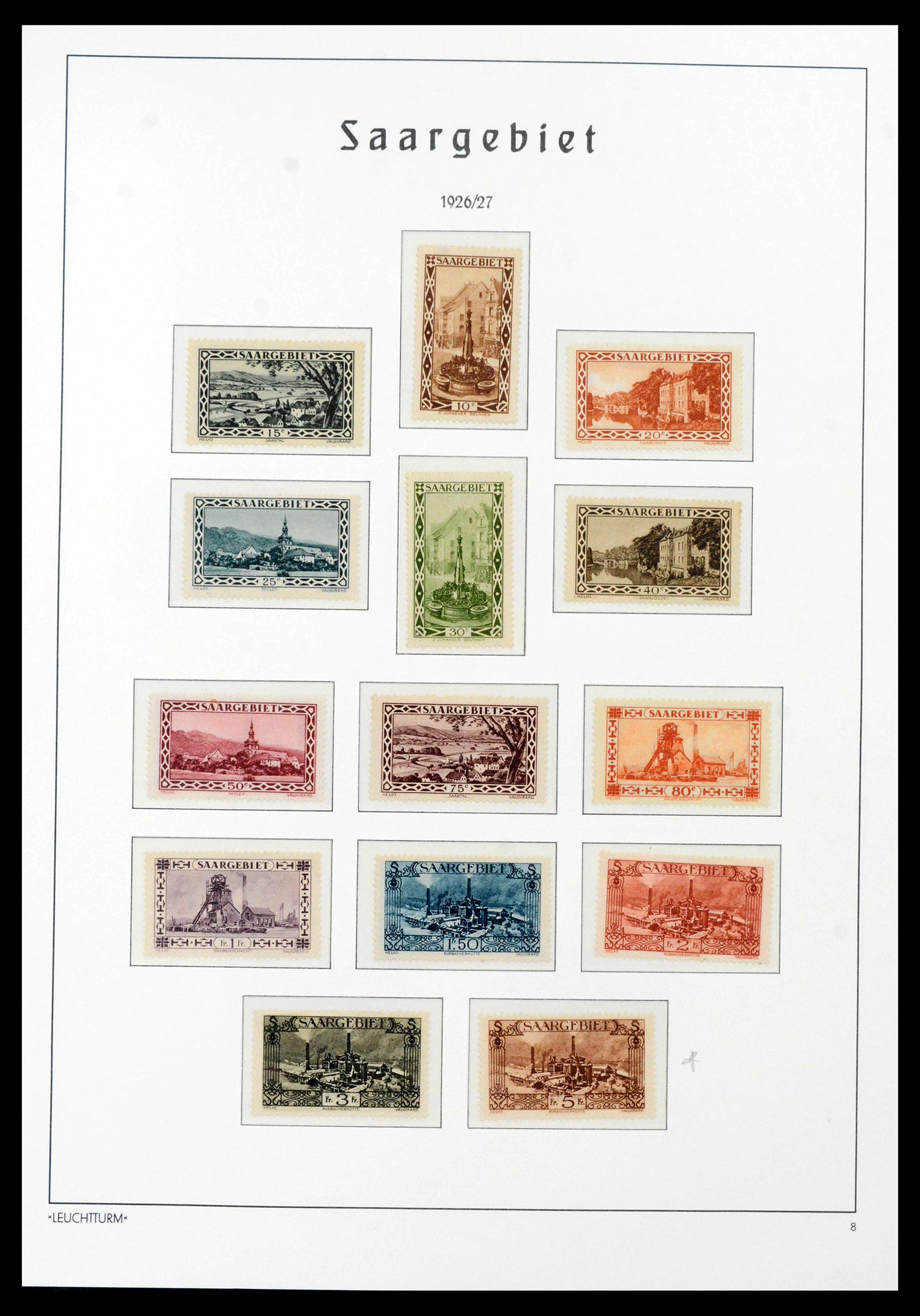 39842 0008 - Stamp collection 39842 Saar complete 1920-1934.