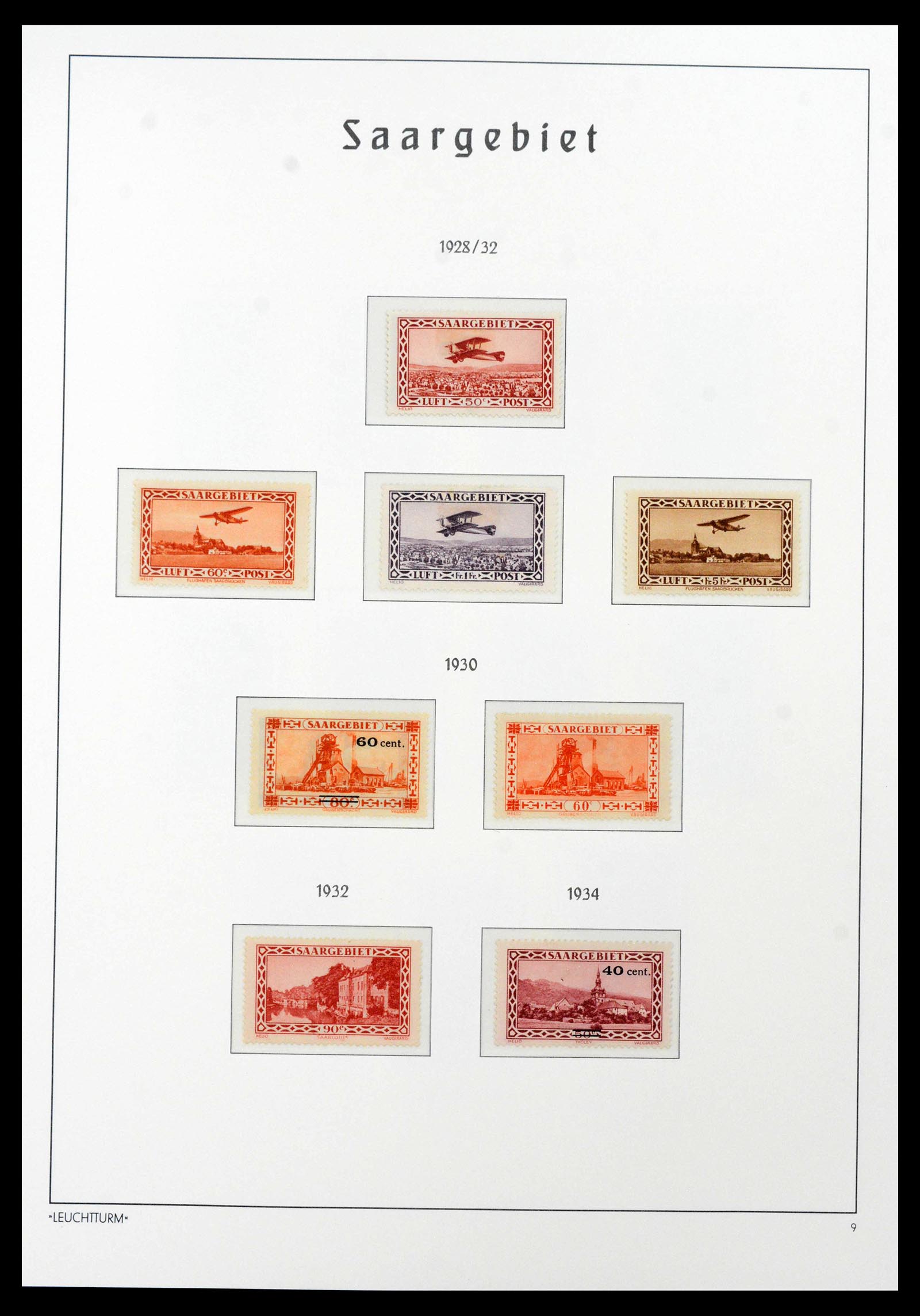 39842 0009 - Stamp collection 39842 Saar complete 1920-1934.