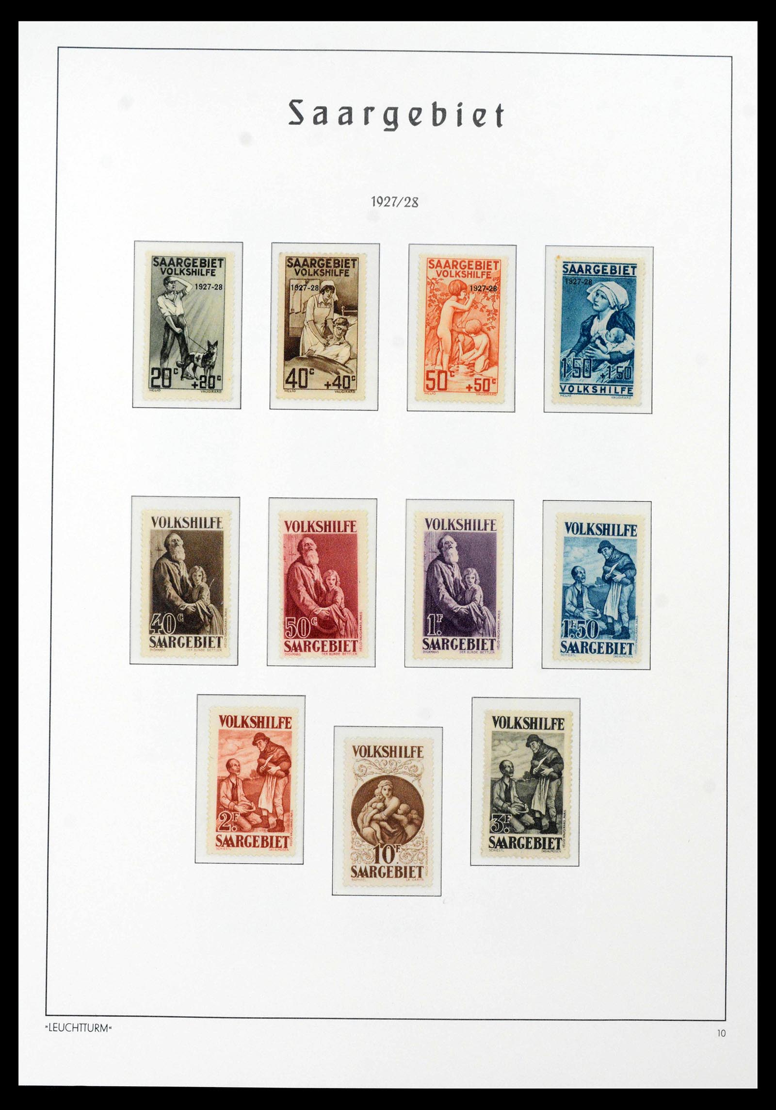 39842 0010 - Stamp collection 39842 Saar complete 1920-1934.