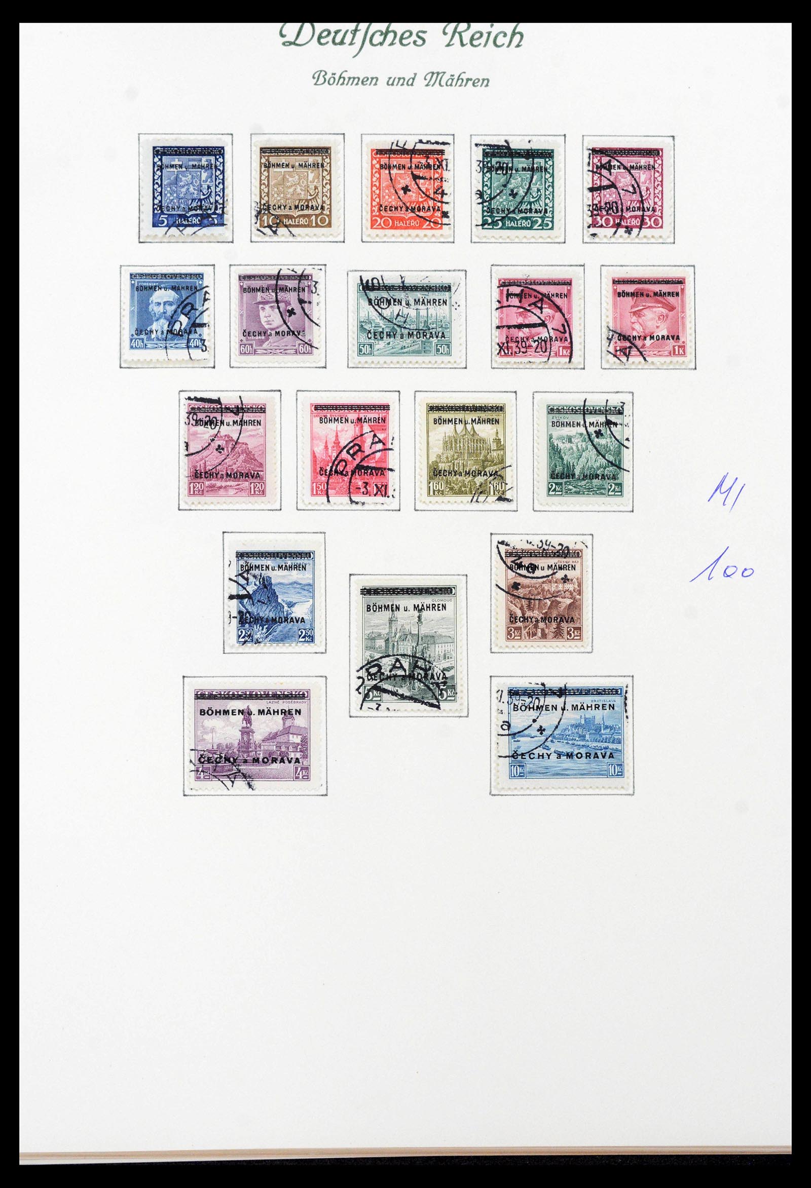 39843 0001 - Stamp collection 39843 German occupations WW II 1939-1945.