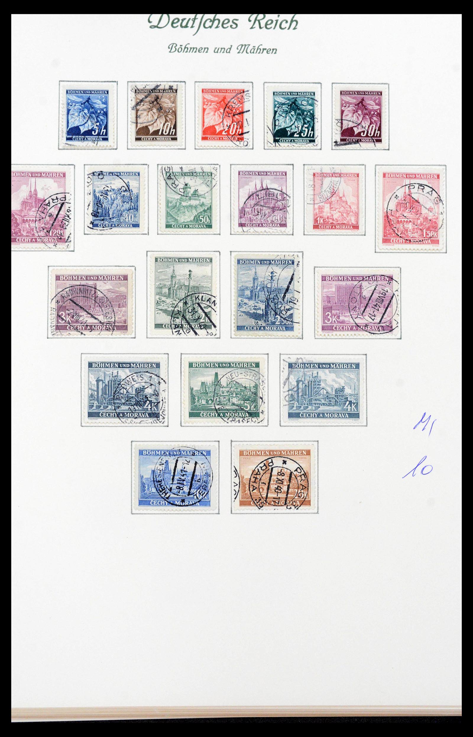 39843 0002 - Stamp collection 39843 German occupations WW II 1939-1945.