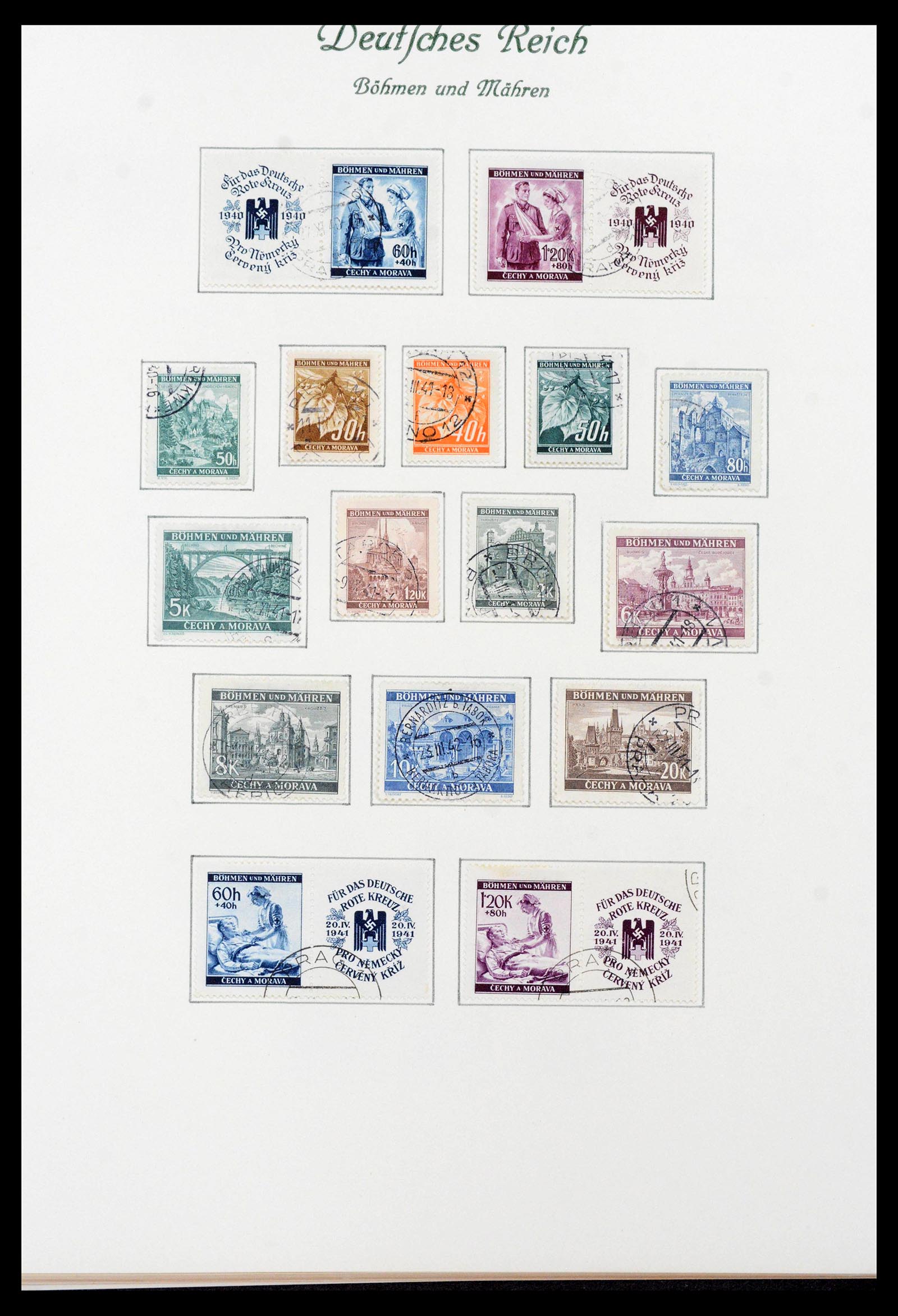 39843 0004 - Stamp collection 39843 German occupations WW II 1939-1945.