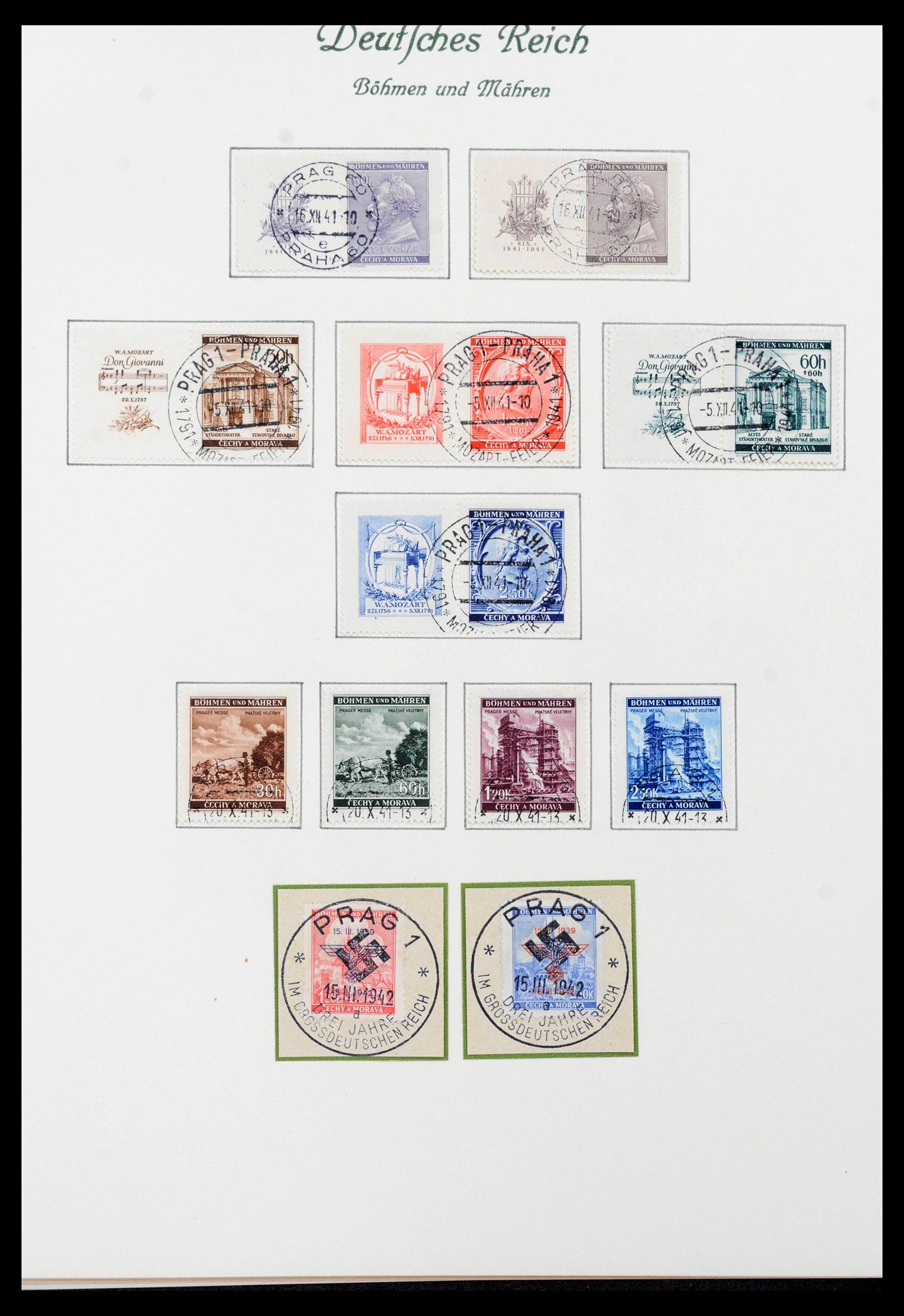 39843 0006 - Stamp collection 39843 German occupations WW II 1939-1945.