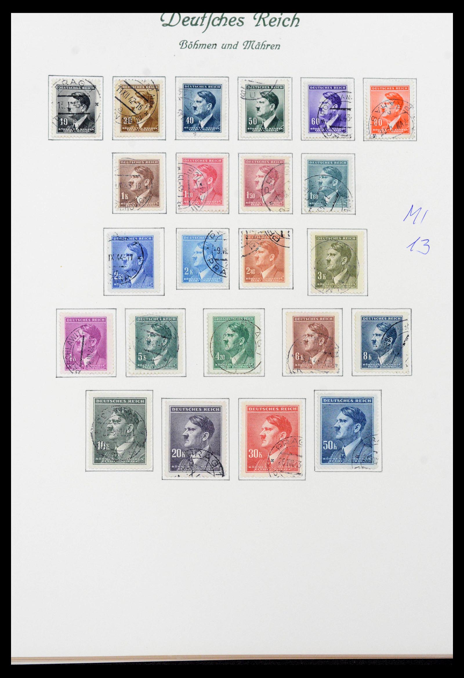 39843 0007 - Stamp collection 39843 German occupations WW II 1939-1945.