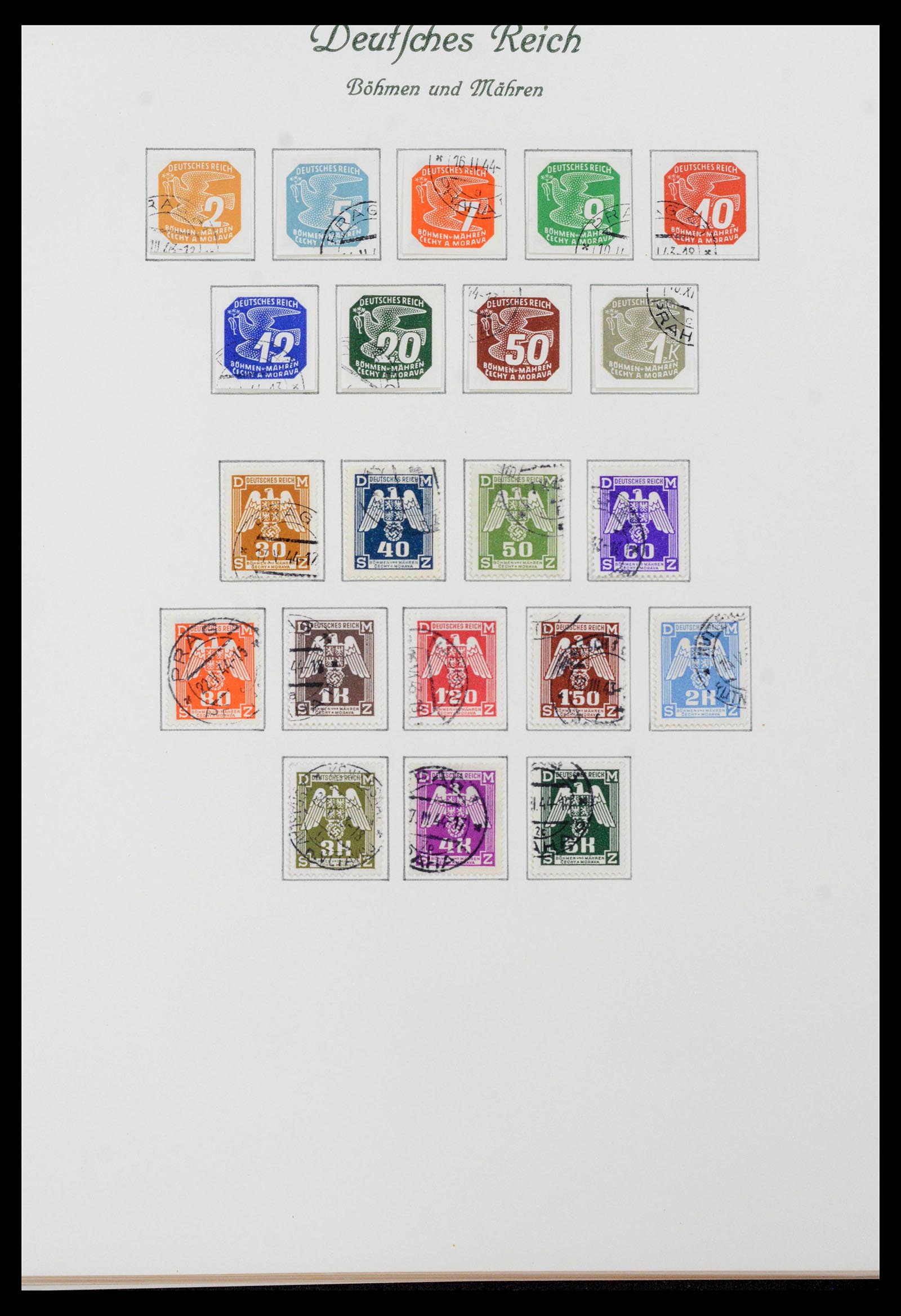 39843 0008 - Stamp collection 39843 German occupations WW II 1939-1945.