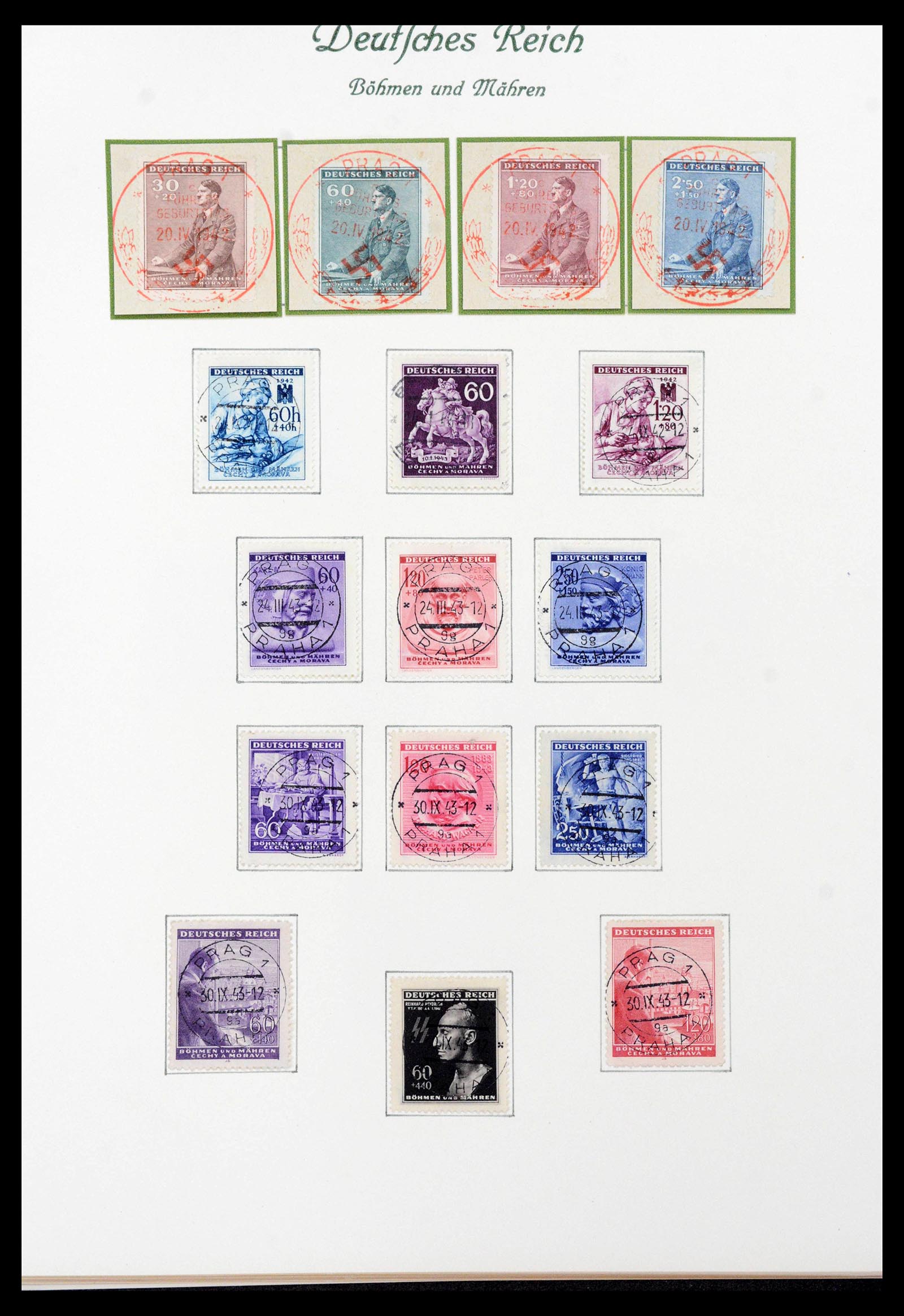 39843 0009 - Stamp collection 39843 German occupations WW II 1939-1945.