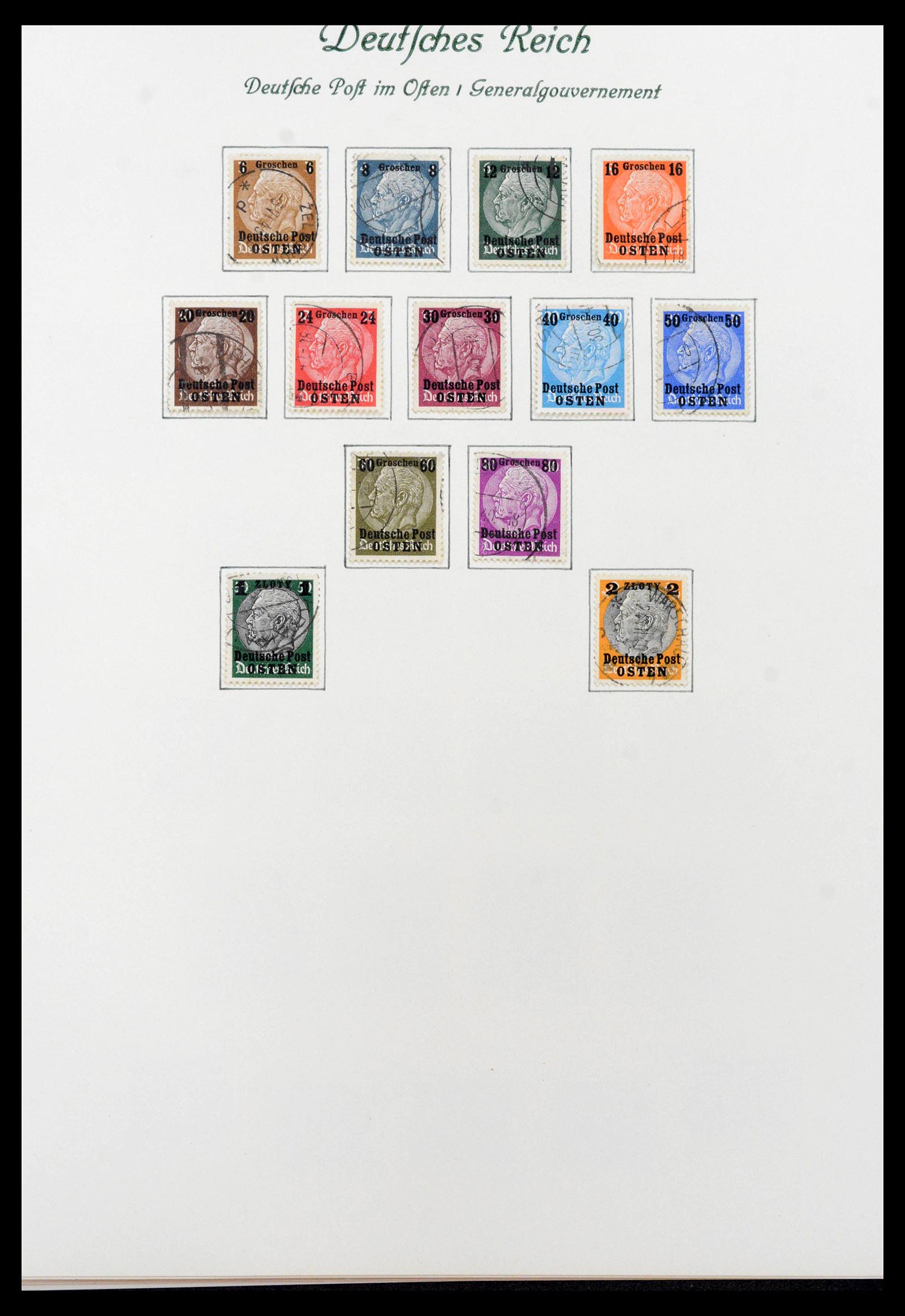 39843 0011 - Stamp collection 39843 German occupations WW II 1939-1945.