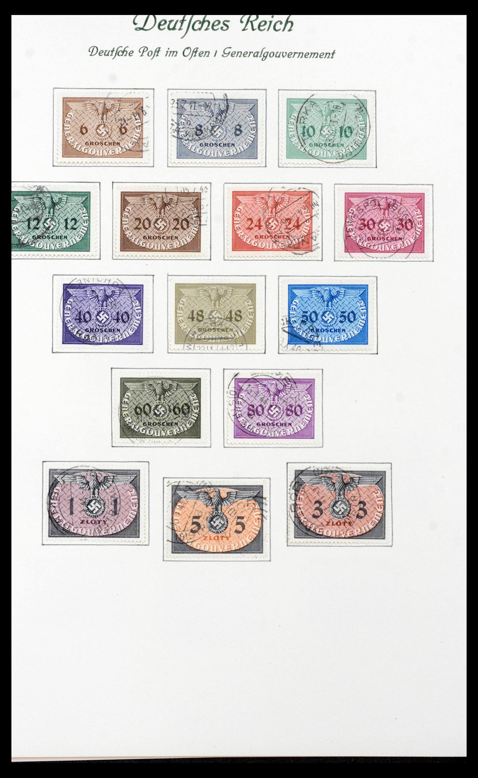 39843 0013 - Stamp collection 39843 German occupations WW II 1939-1945.