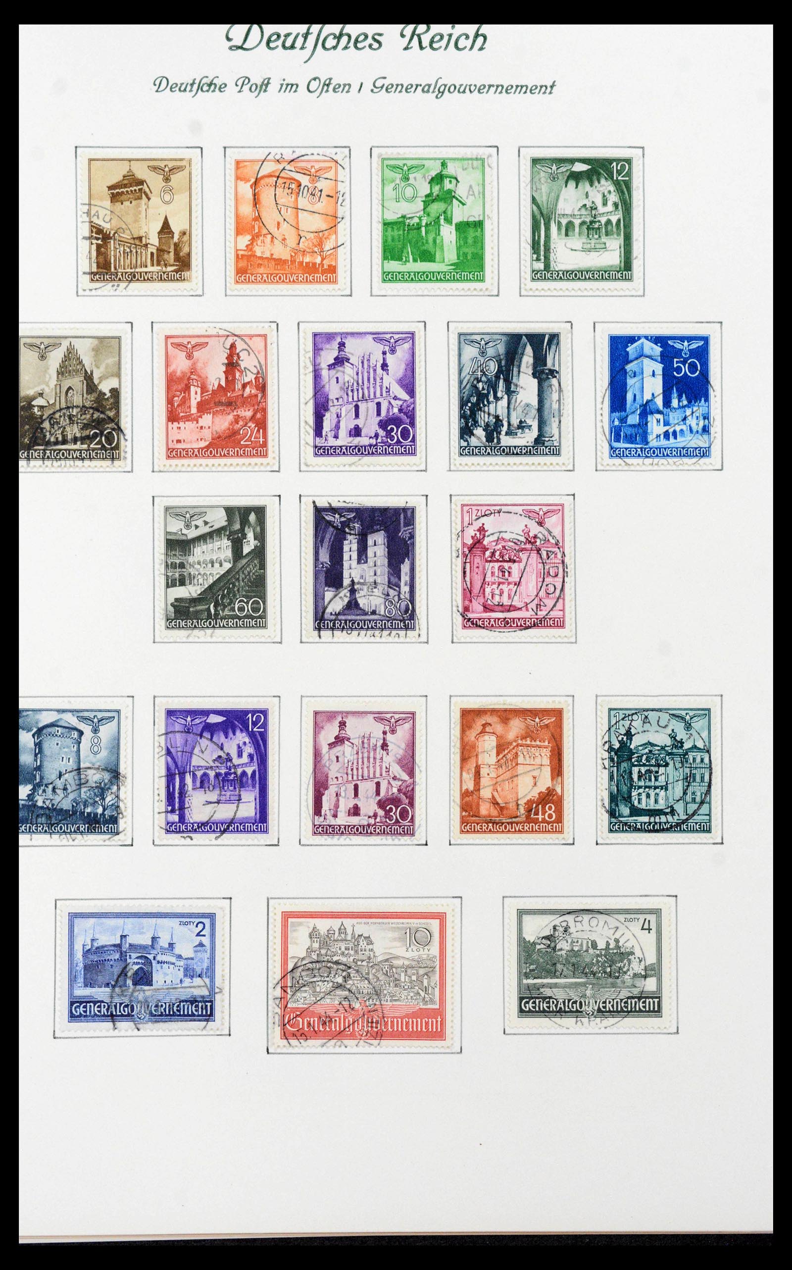 39843 0014 - Stamp collection 39843 German occupations WW II 1939-1945.