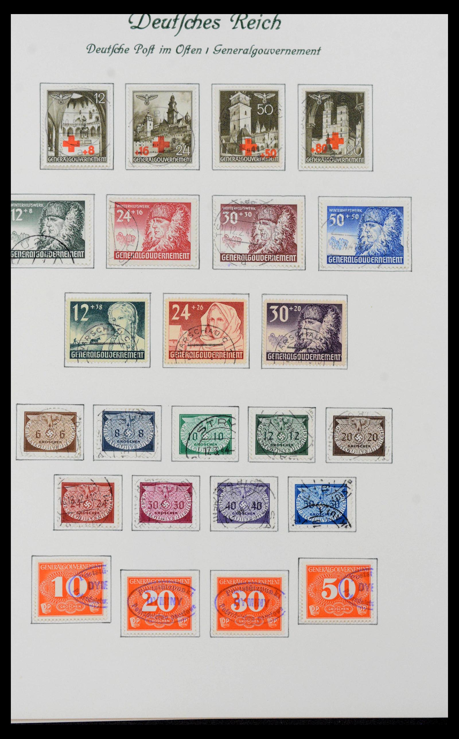 39843 0015 - Stamp collection 39843 German occupations WW II 1939-1945.