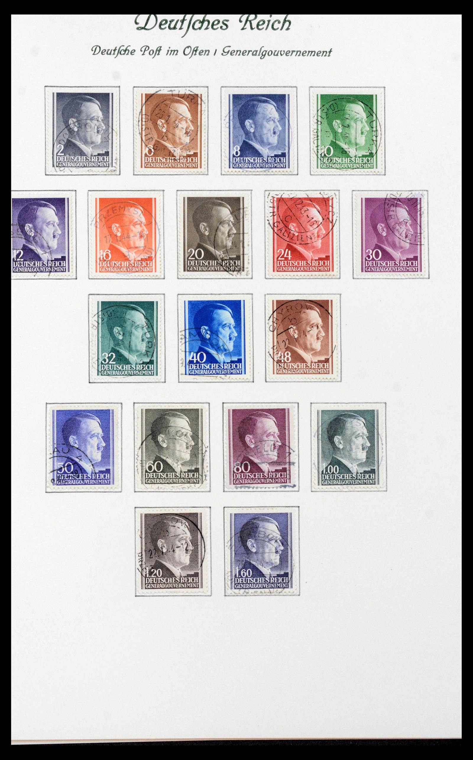 39843 0016 - Stamp collection 39843 German occupations WW II 1939-1945.