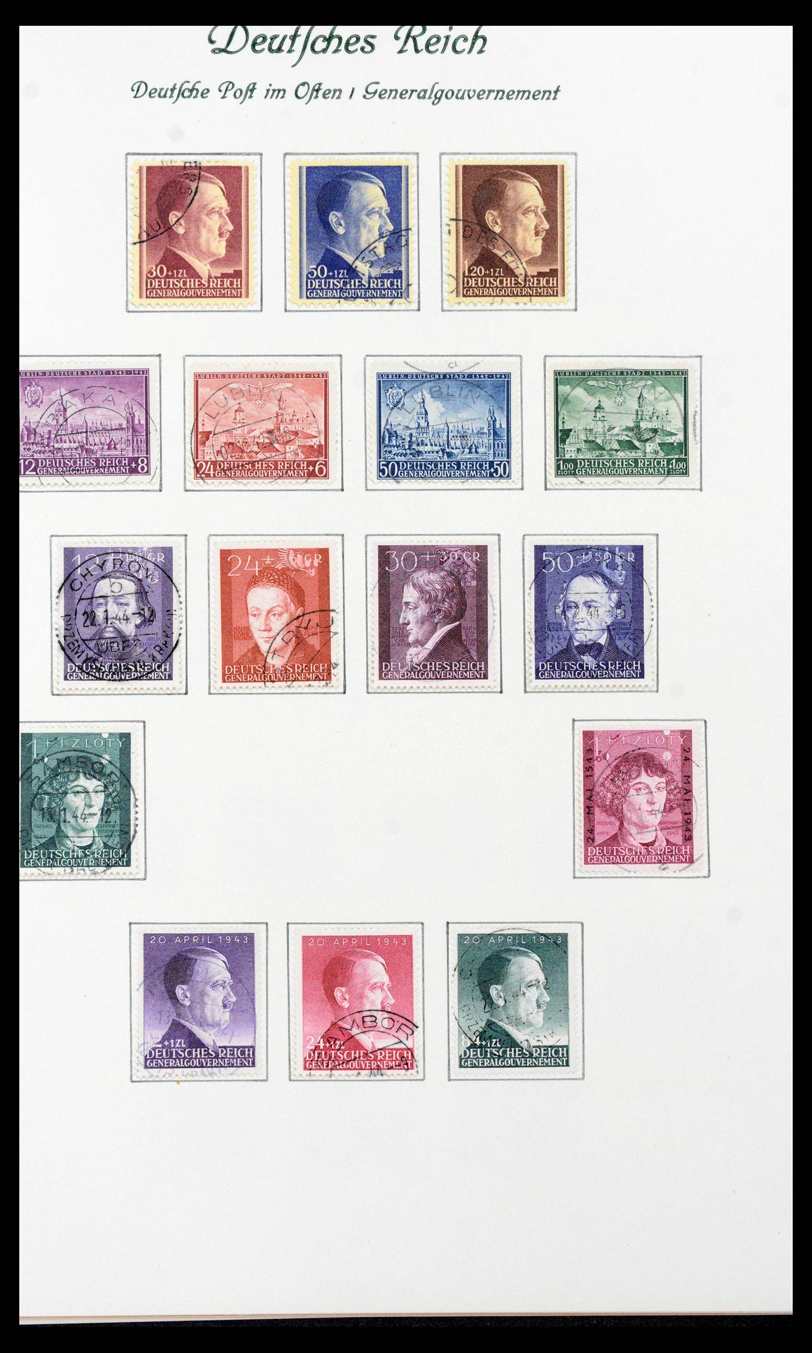 39843 0017 - Stamp collection 39843 German occupations WW II 1939-1945.