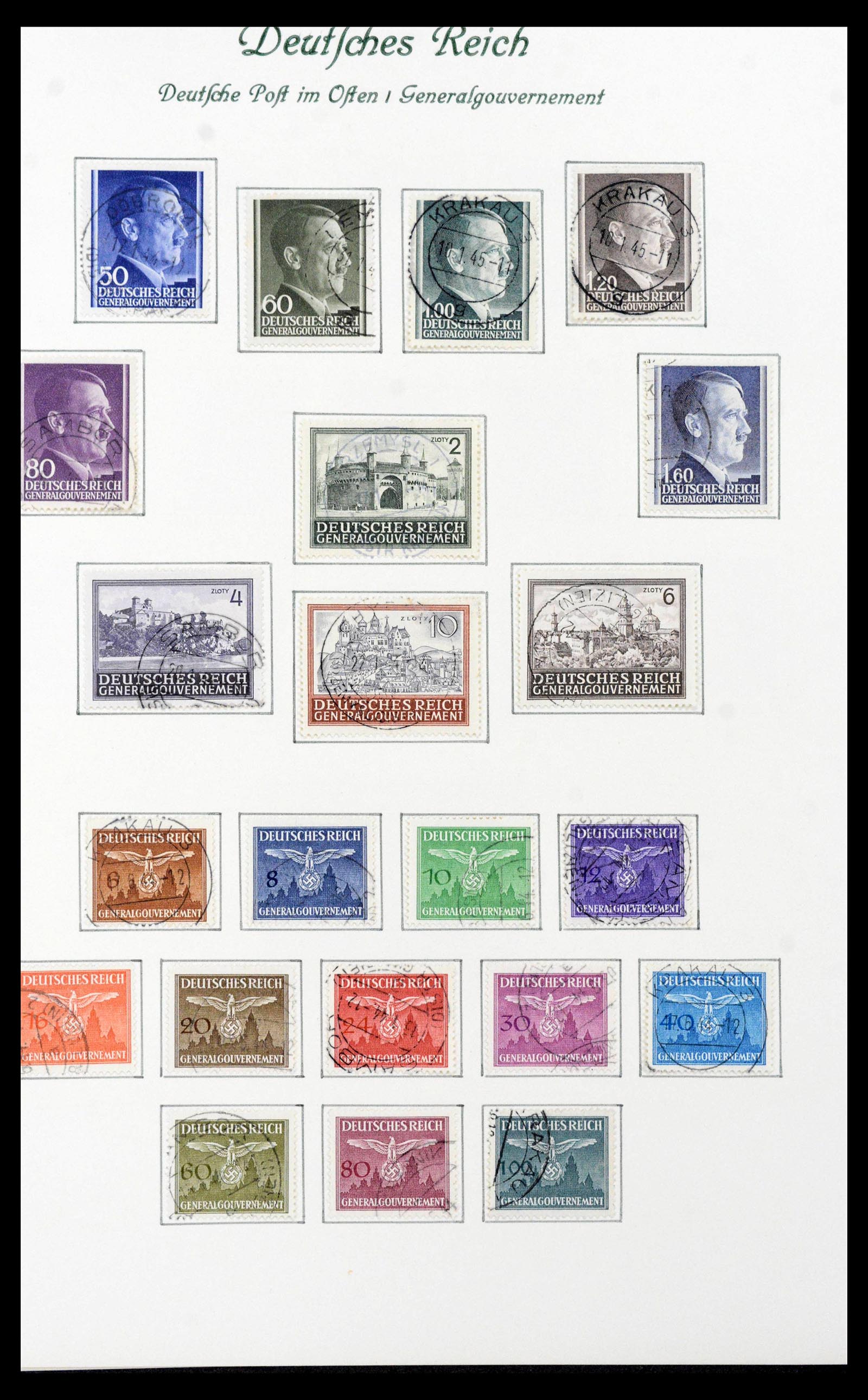 39843 0018 - Stamp collection 39843 German occupations WW II 1939-1945.