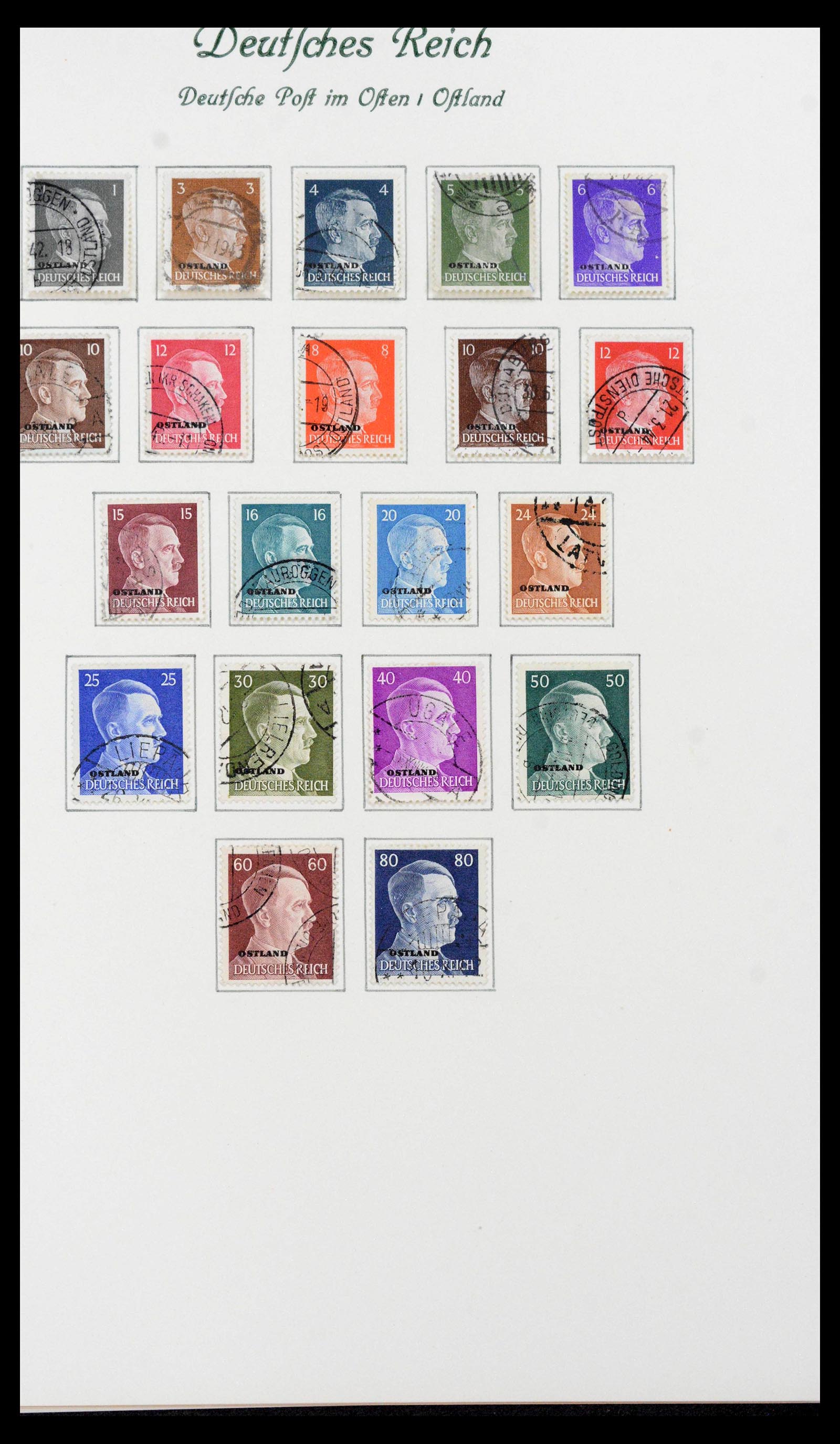 39843 0020 - Stamp collection 39843 German occupations WW II 1939-1945.