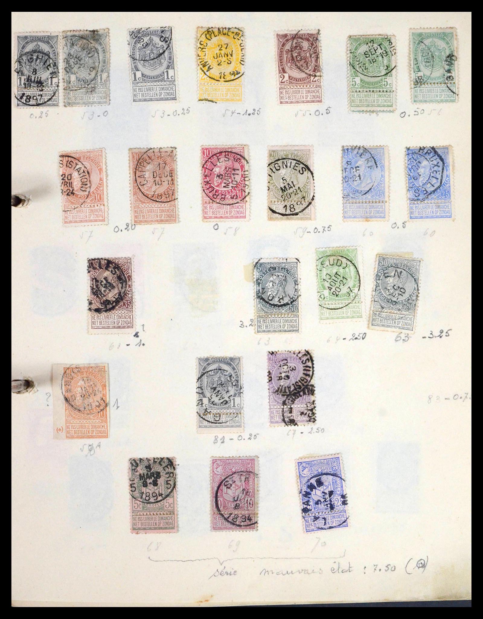 39849 0005 - Stamp collection 39849 Belgium and colonies 1865-1960.