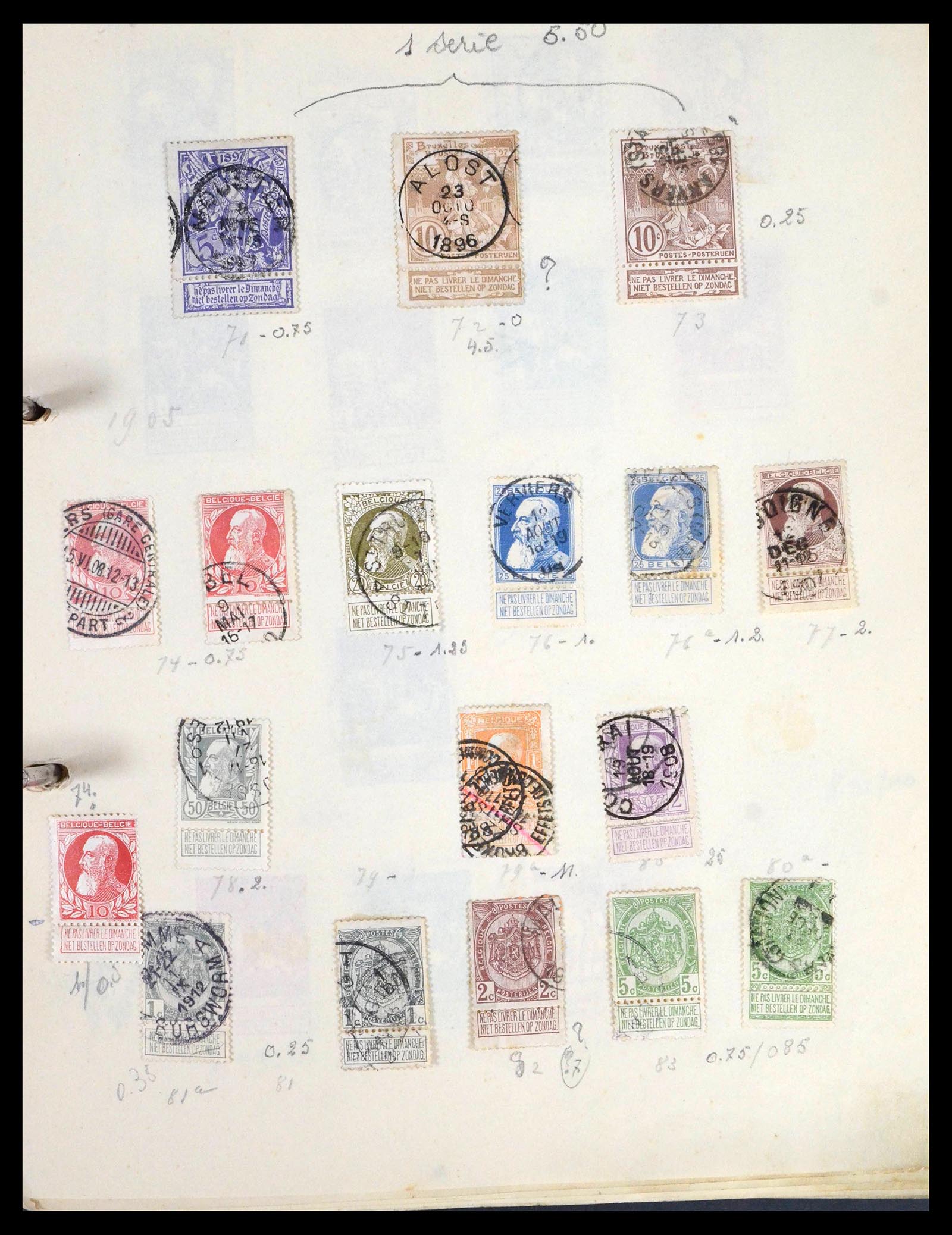 39849 0006 - Stamp collection 39849 Belgium and colonies 1865-1960.