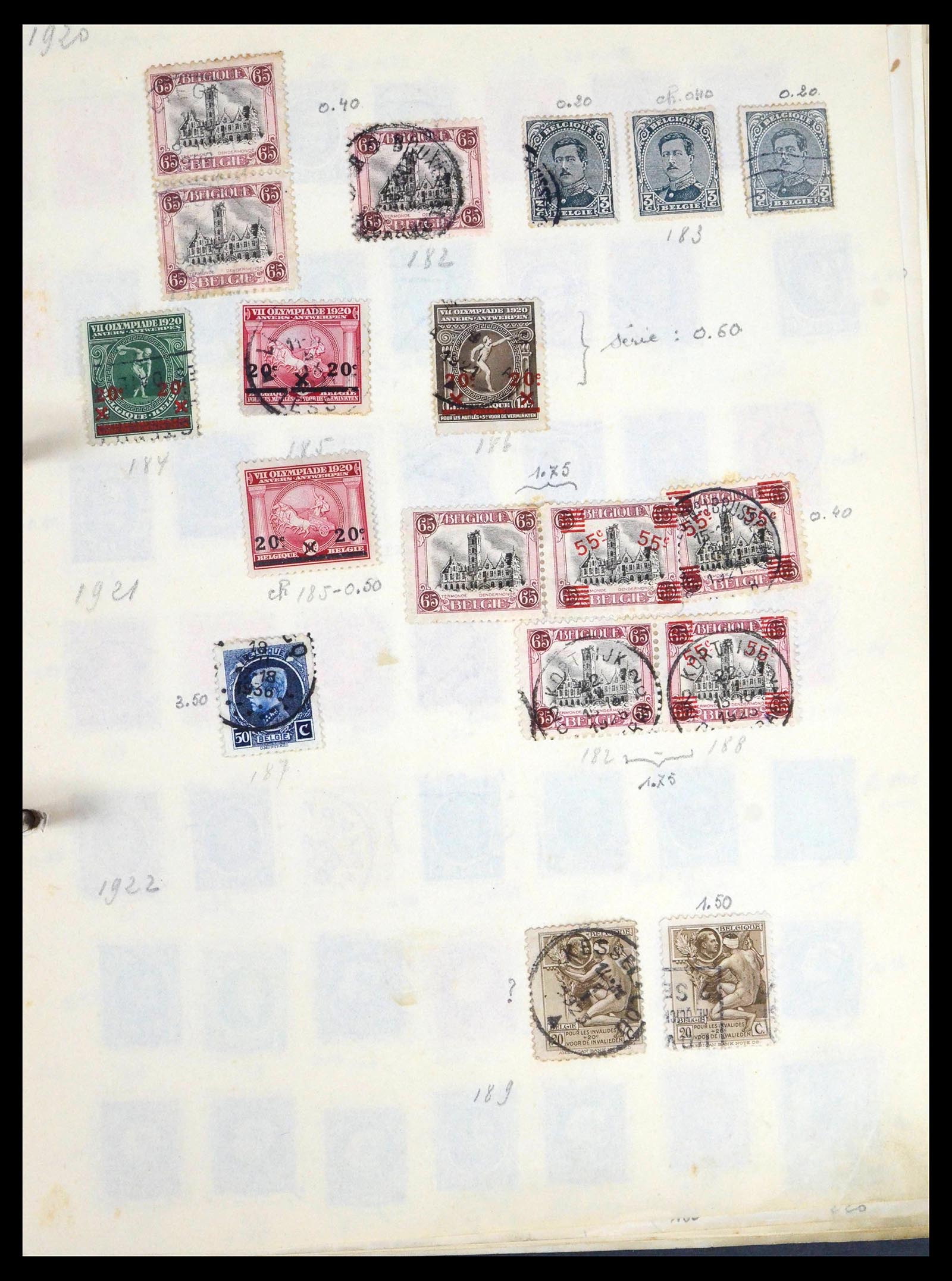 39849 0013 - Stamp collection 39849 Belgium and colonies 1865-1960.