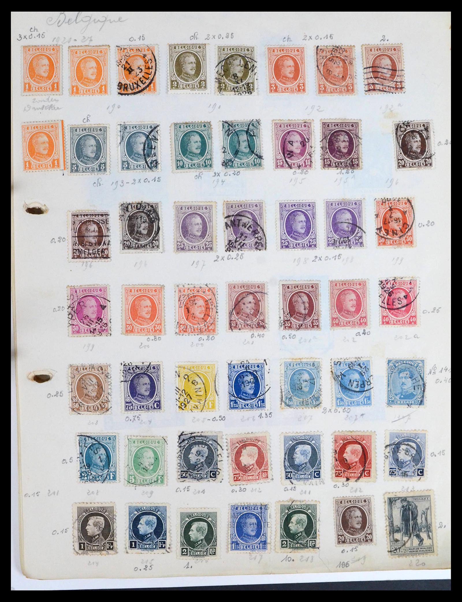 39849 0014 - Stamp collection 39849 Belgium and colonies 1865-1960.