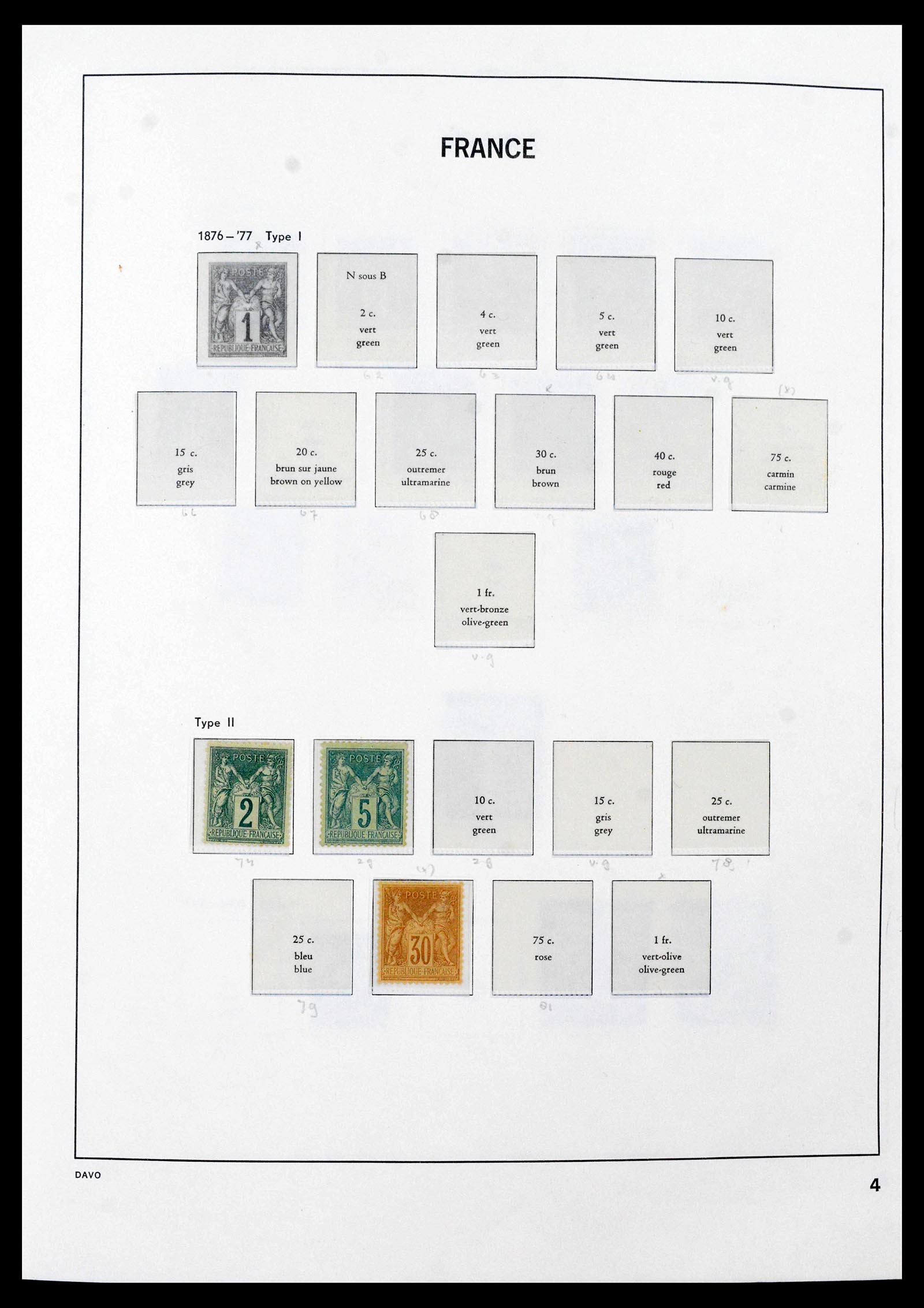 39851 0004 - Stamp collection 39851 France 1852-1960.