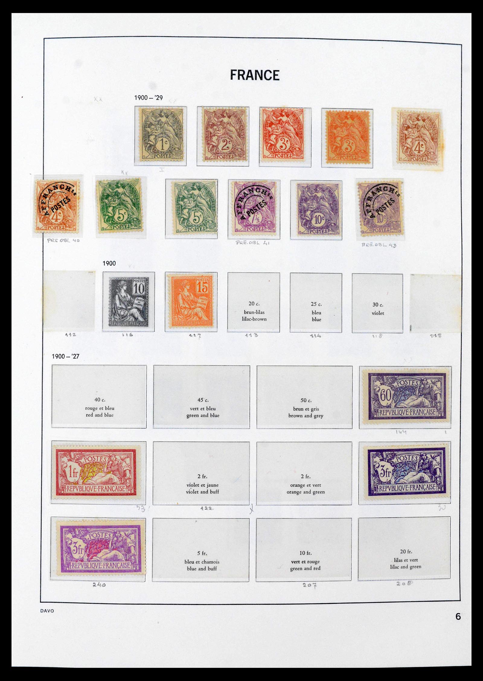 39851 0006 - Stamp collection 39851 France 1852-1960.