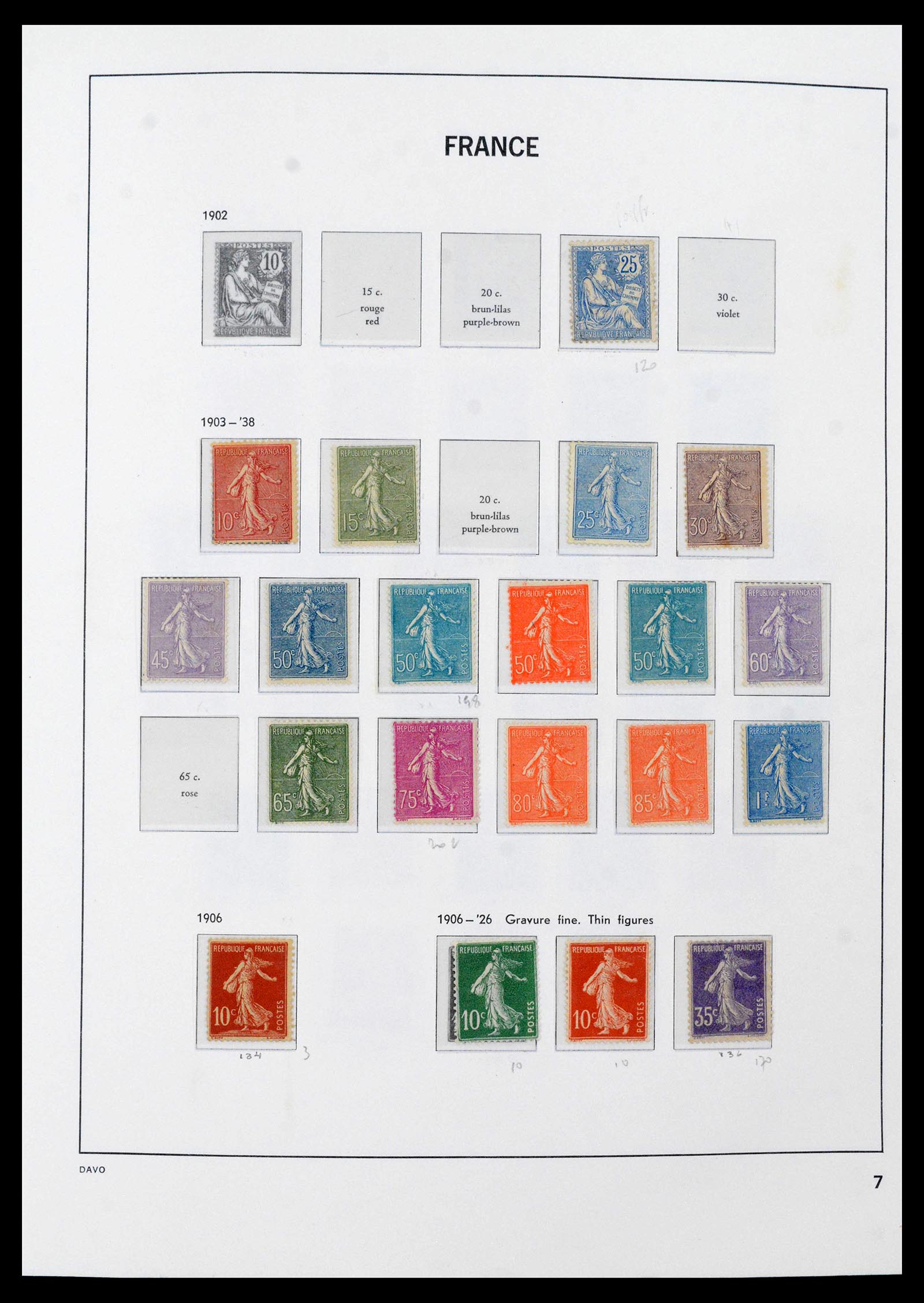 39851 0007 - Stamp collection 39851 France 1852-1960.