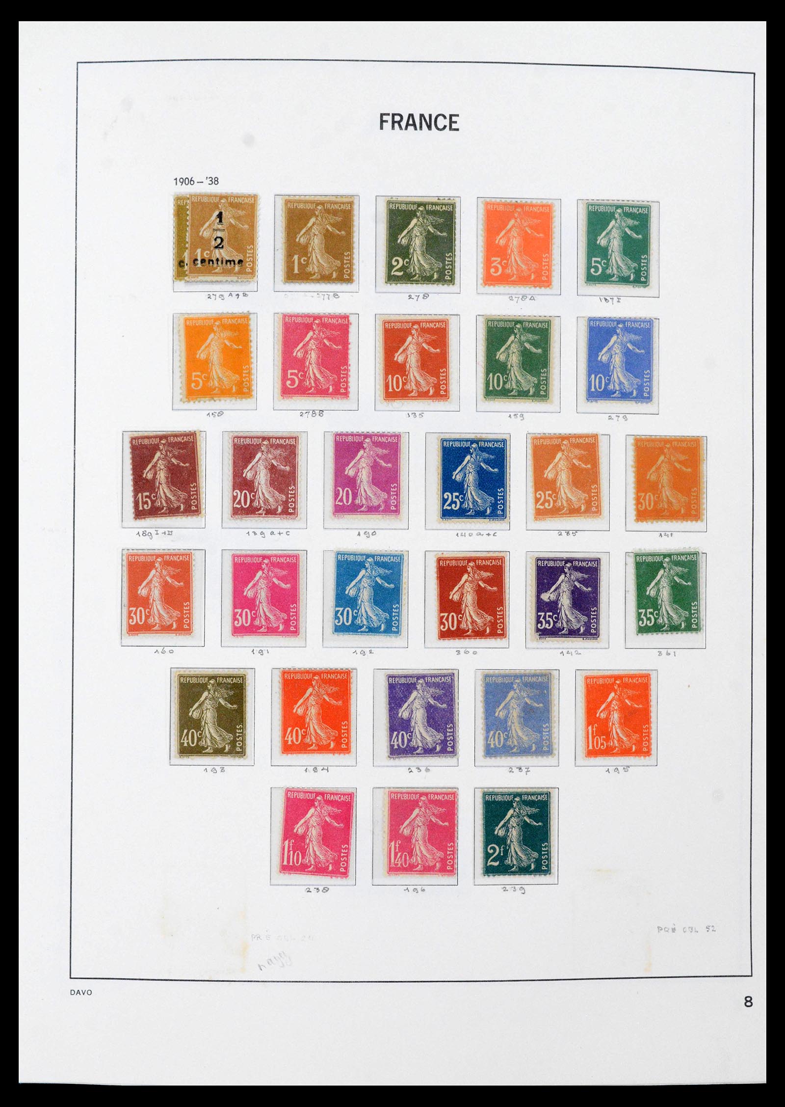 39851 0008 - Stamp collection 39851 France 1852-1960.