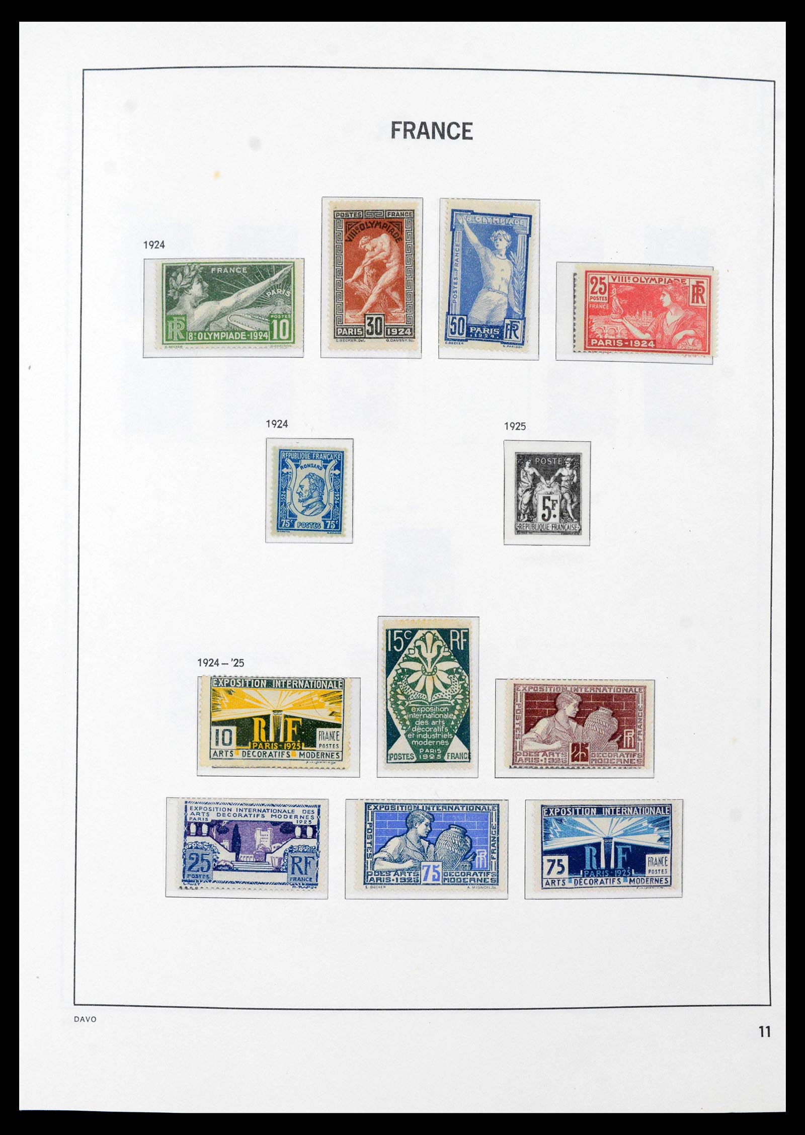 39851 0011 - Stamp collection 39851 France 1852-1960.