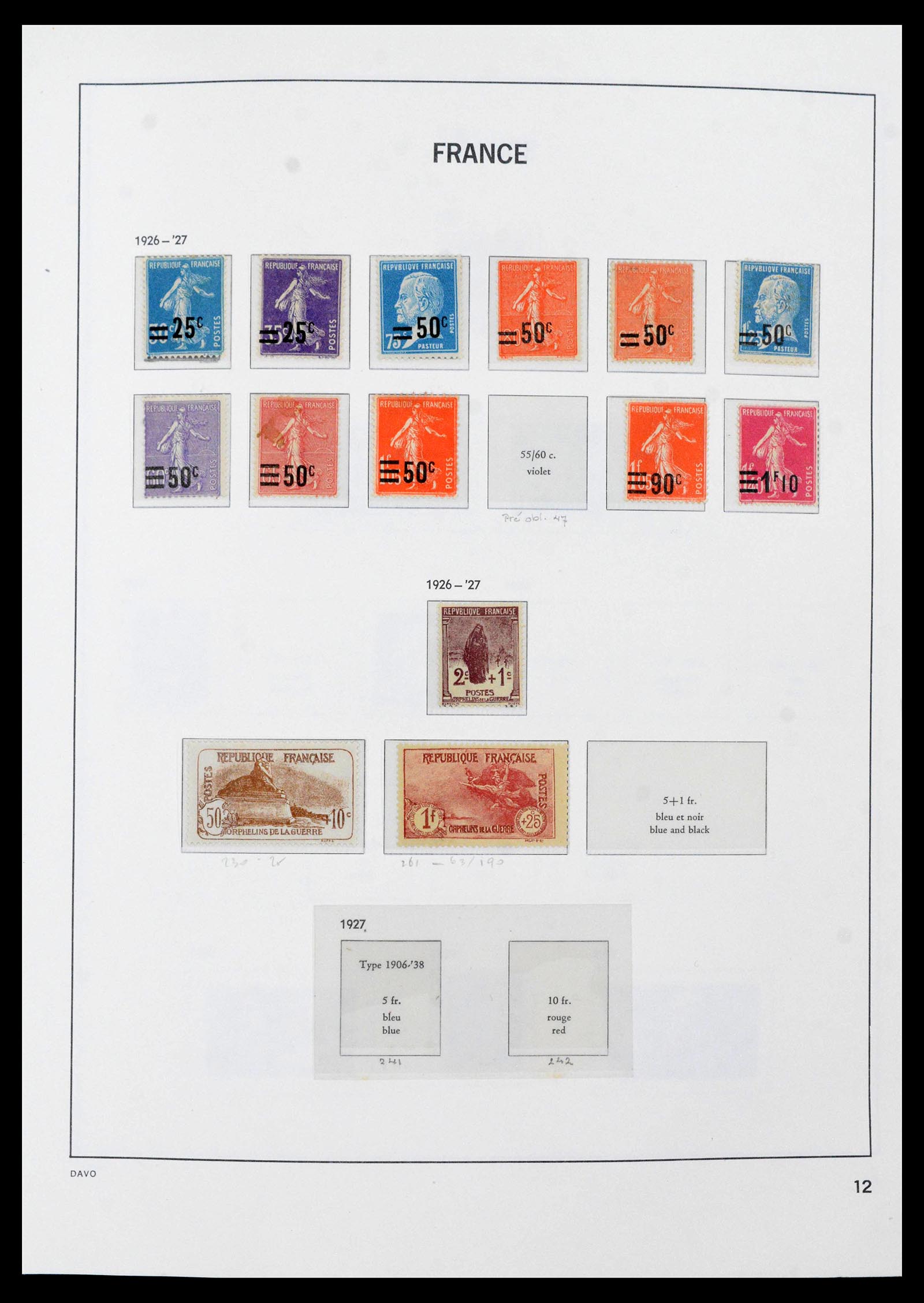 39851 0012 - Stamp collection 39851 France 1852-1960.