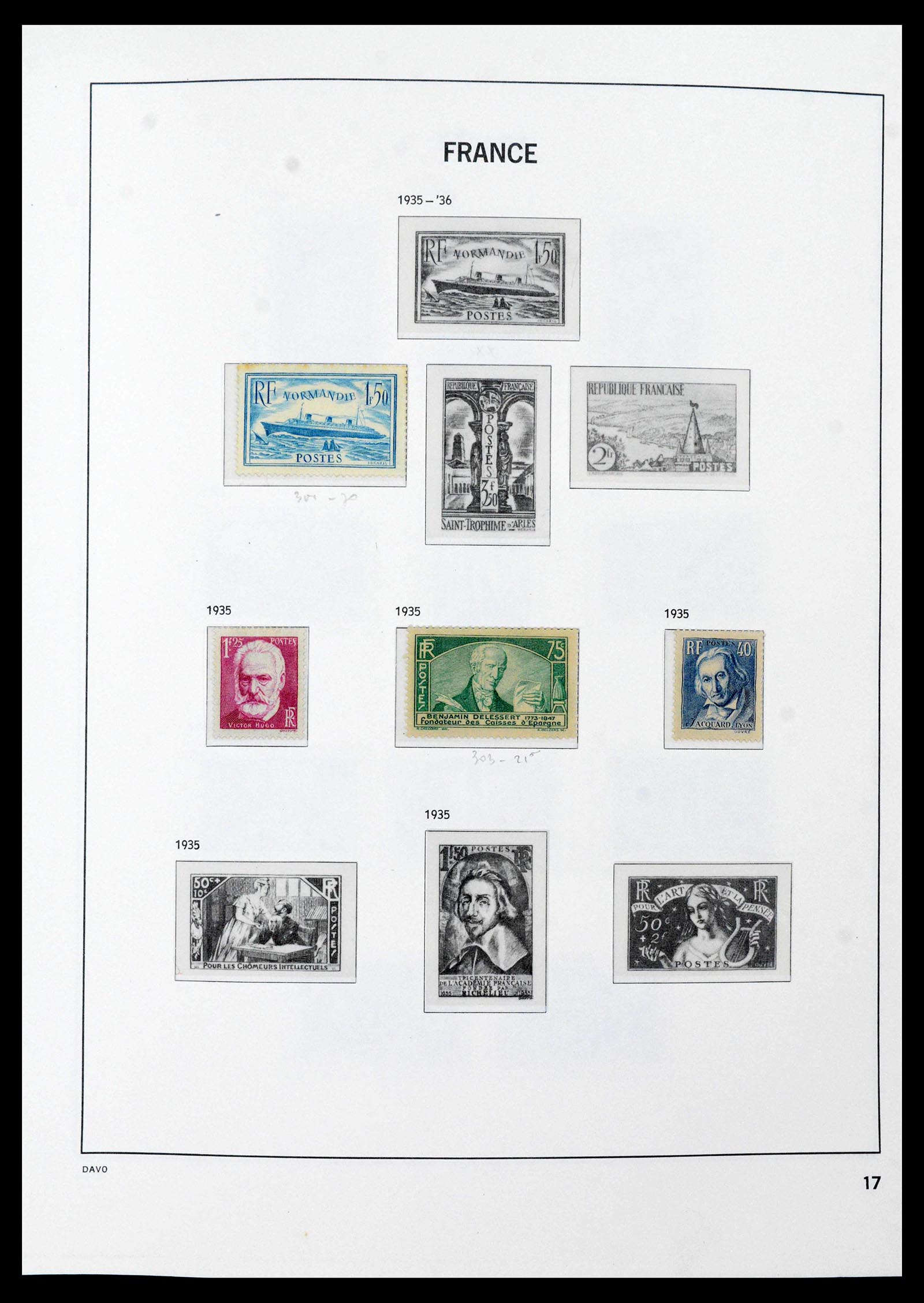 39851 0017 - Stamp collection 39851 France 1852-1960.