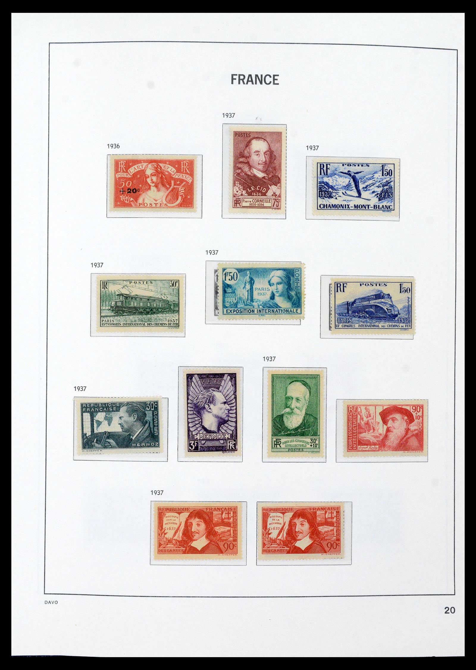 39851 0020 - Stamp collection 39851 France 1852-1960.